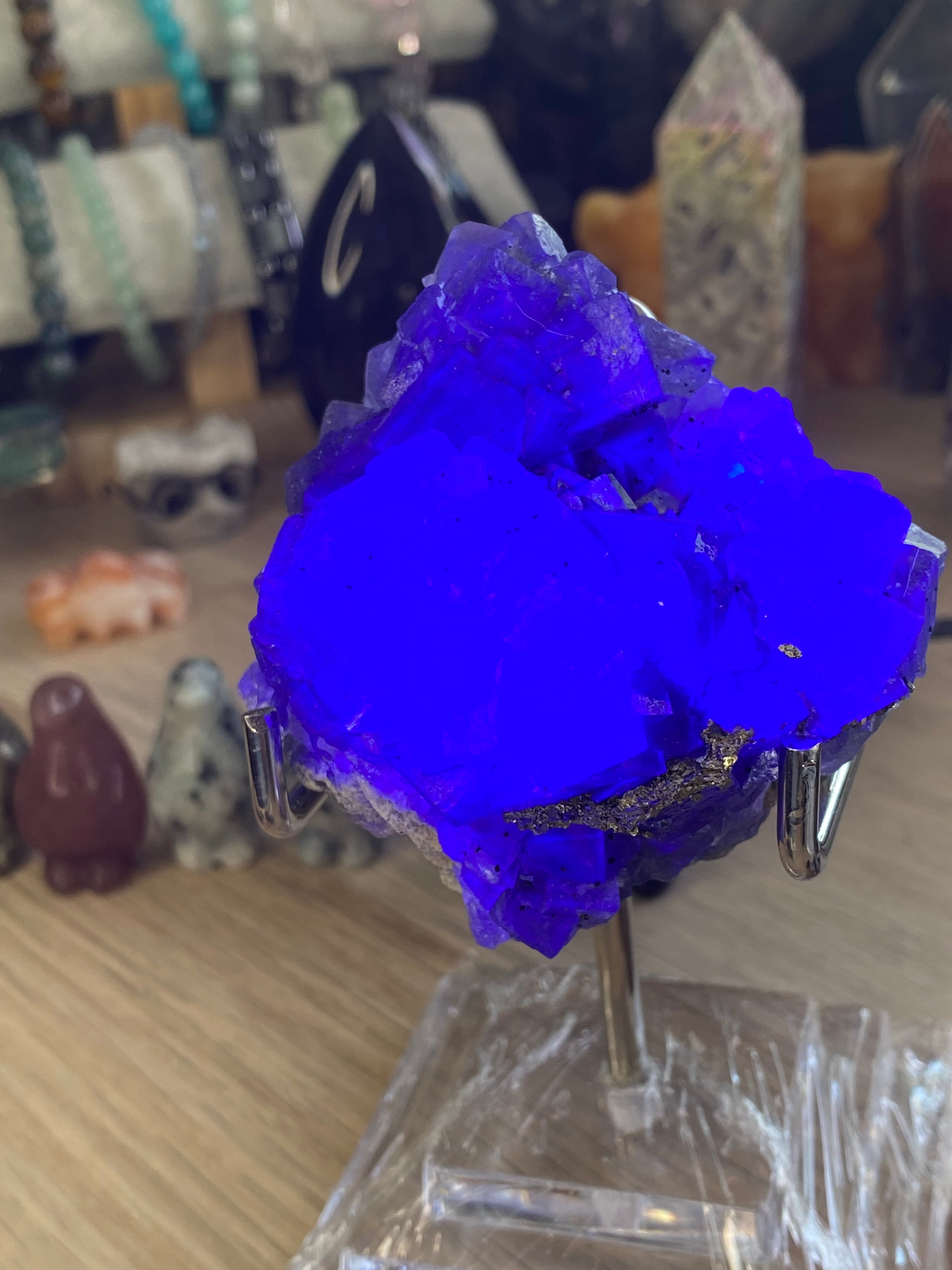Nigerian fluorite with sugar duzy pyrite specimen