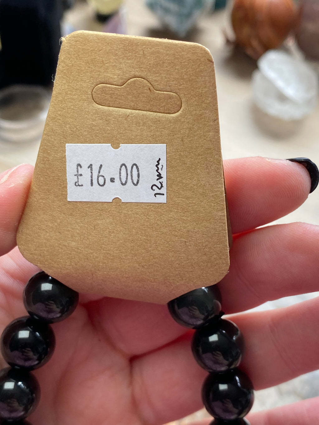 Rainbow obsidian crystal bracelet