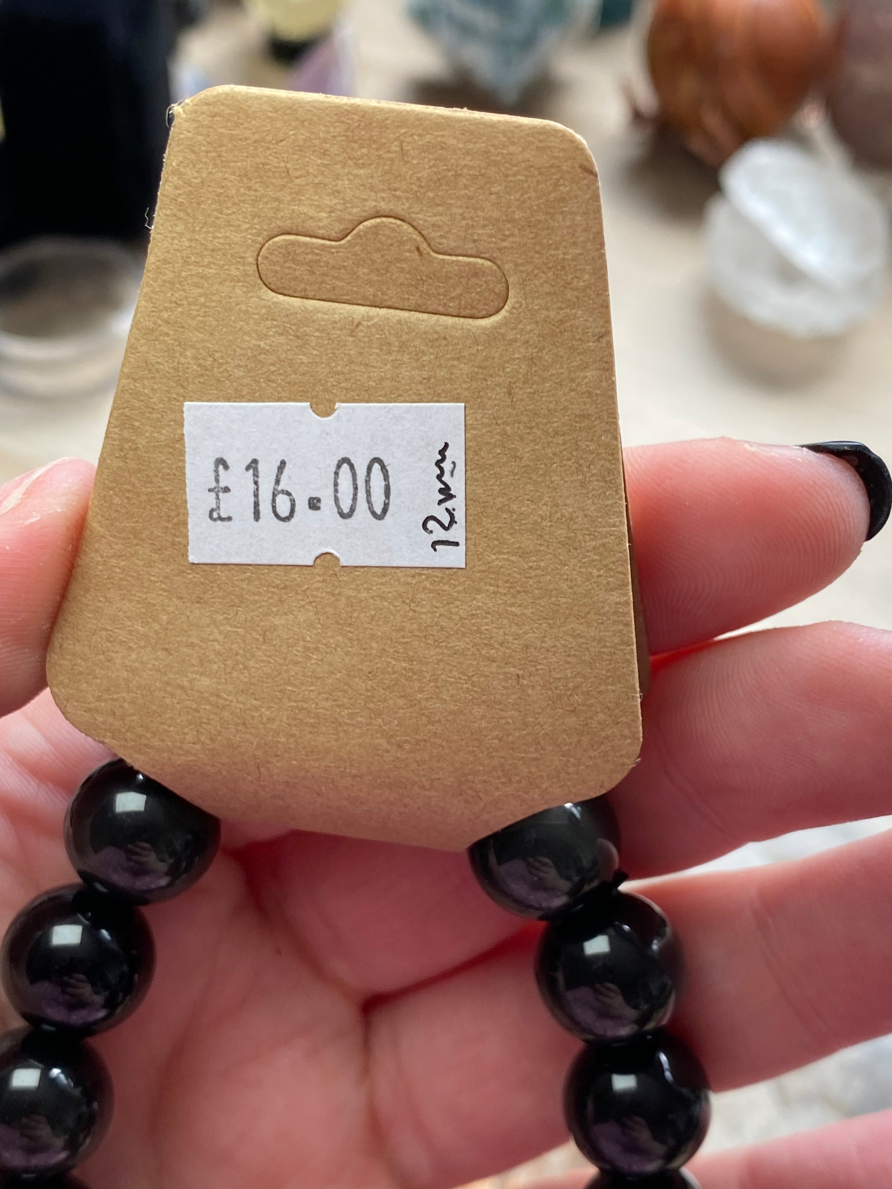 Rainbow obsidian crystal bracelet