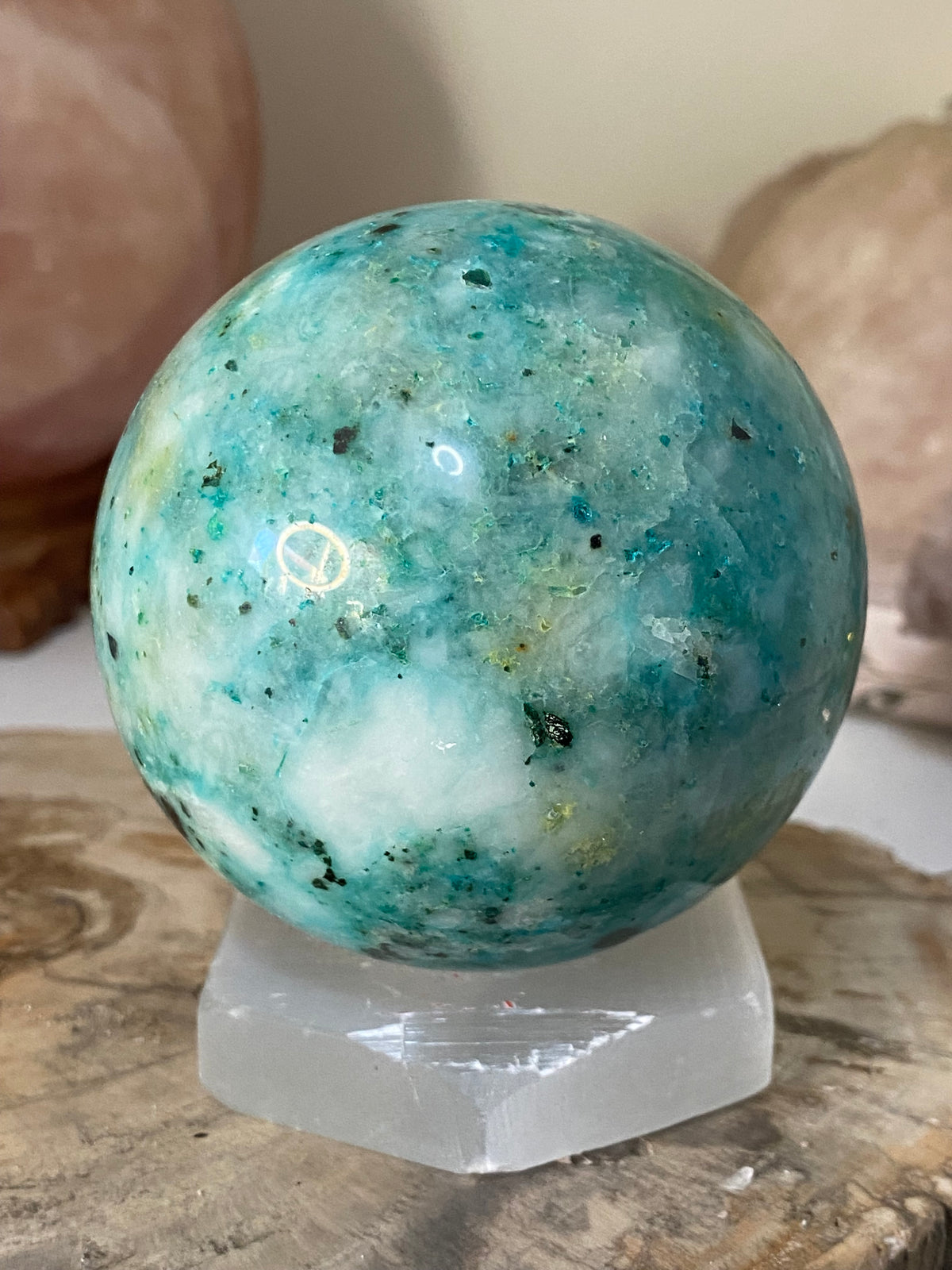 Phoenix stone crystal sphere