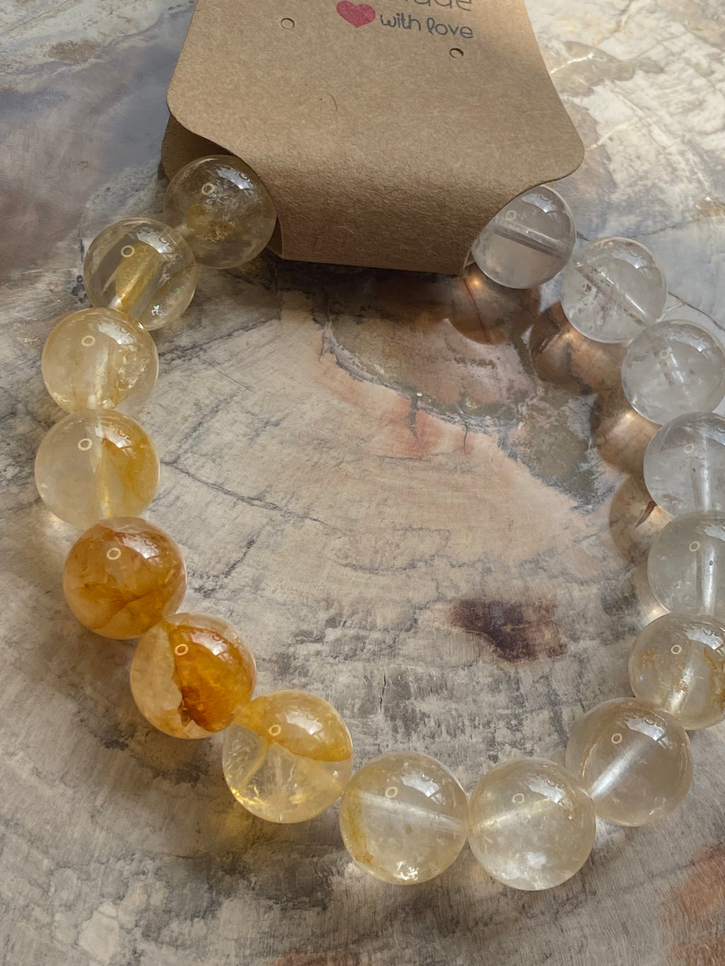 Golden  healer crystal bracelet