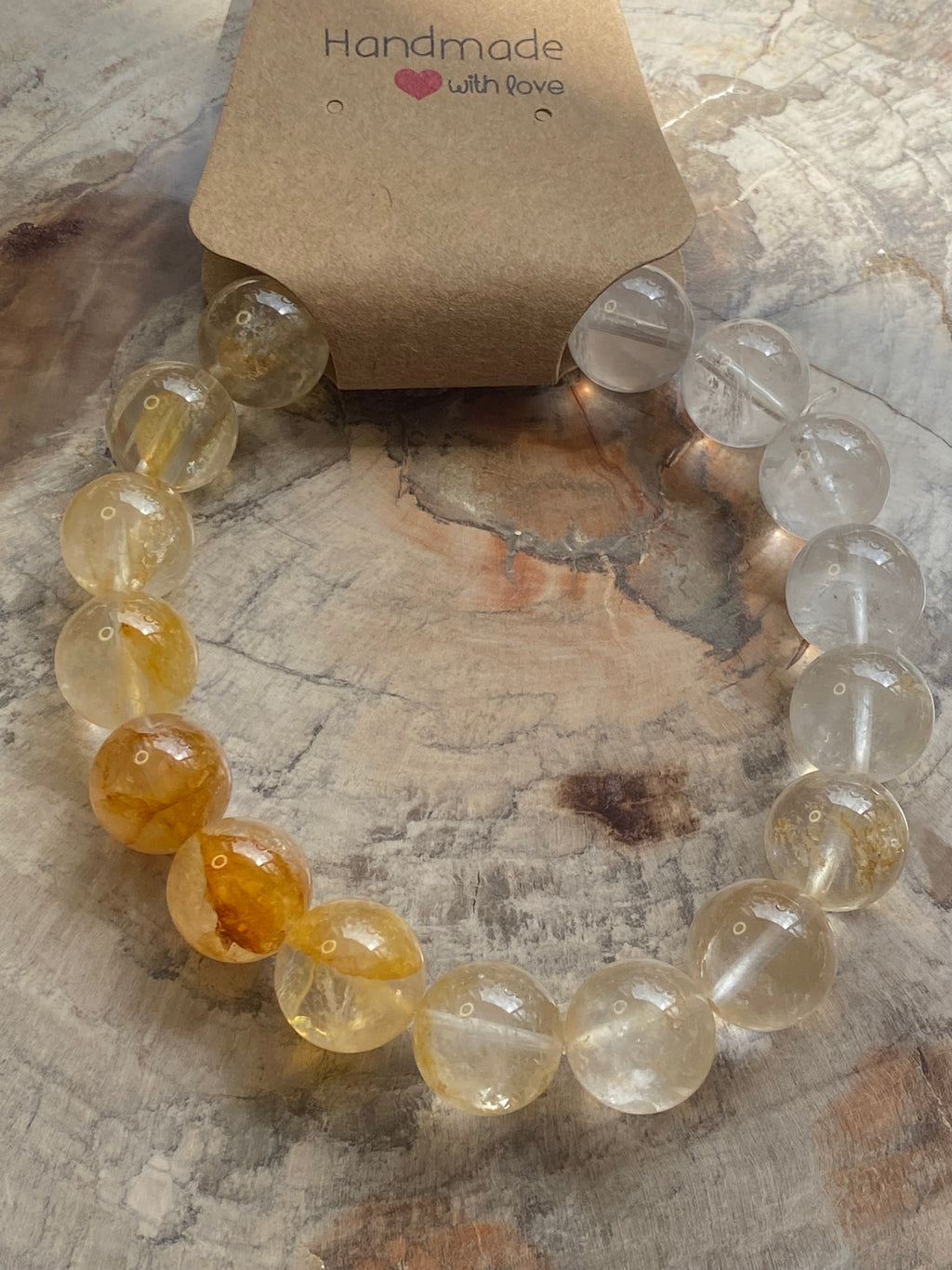 Golden  healer crystal bracelet