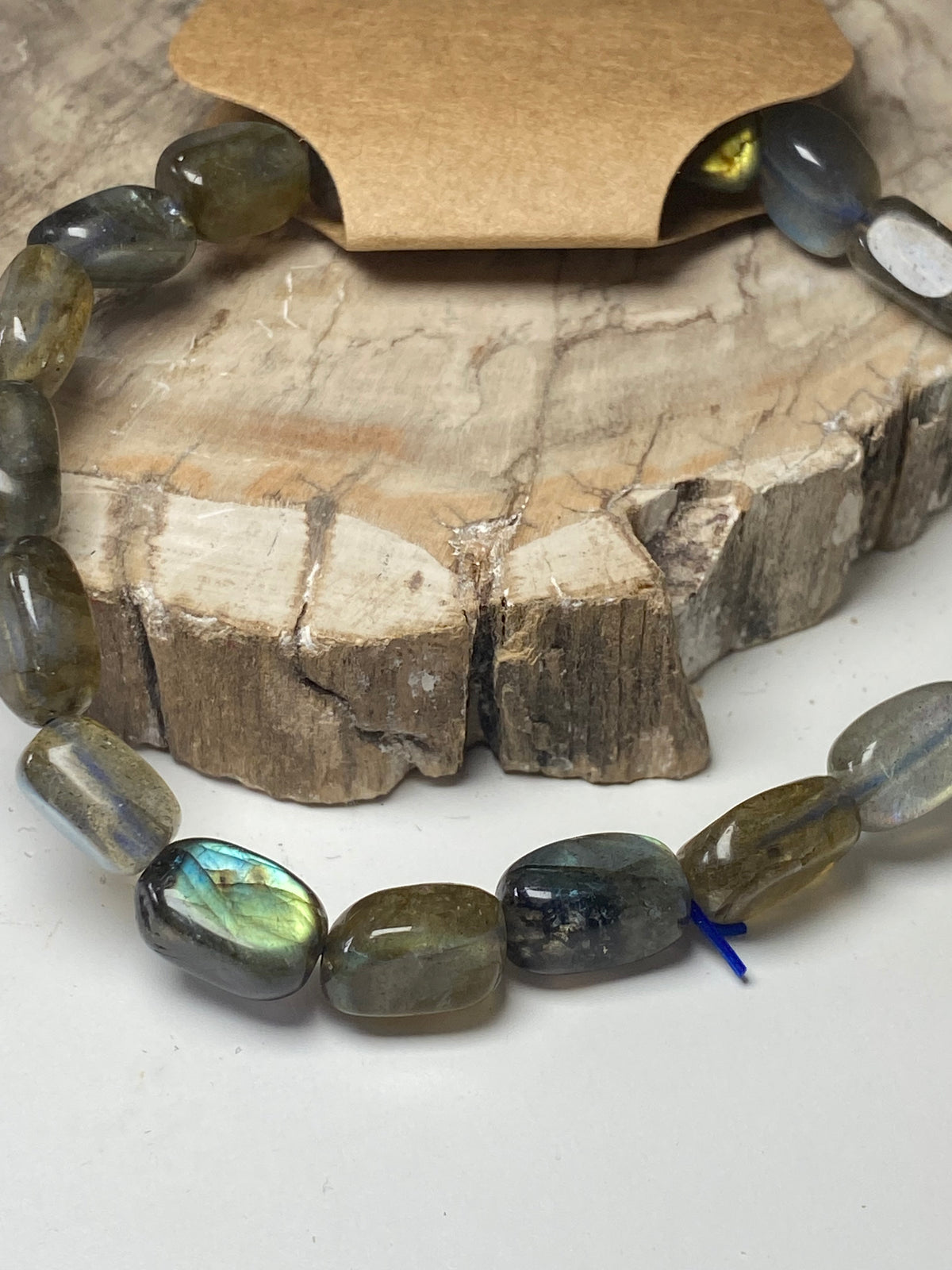 Labidorite crystal bracelet