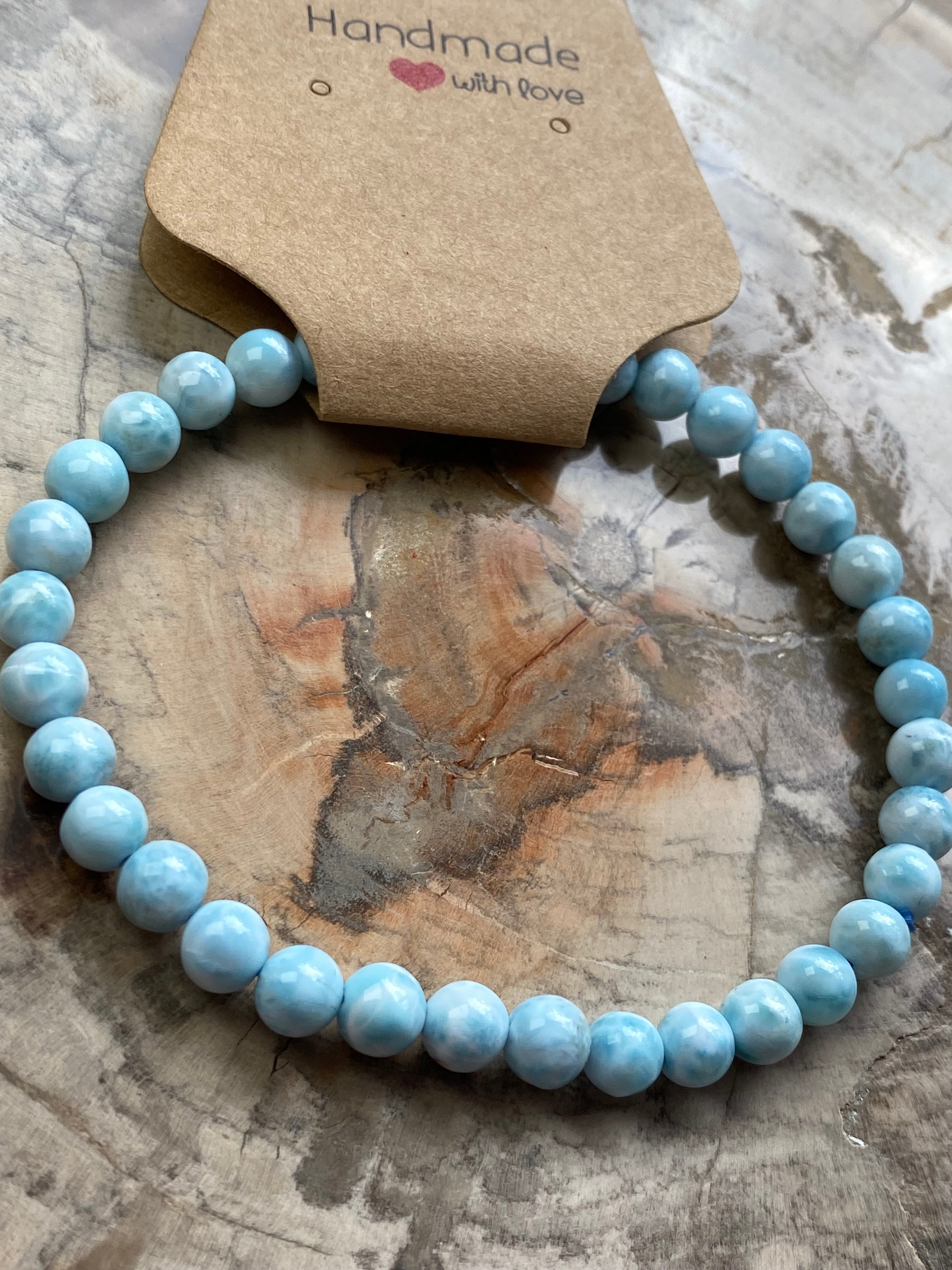 Larimar crystal bracelet