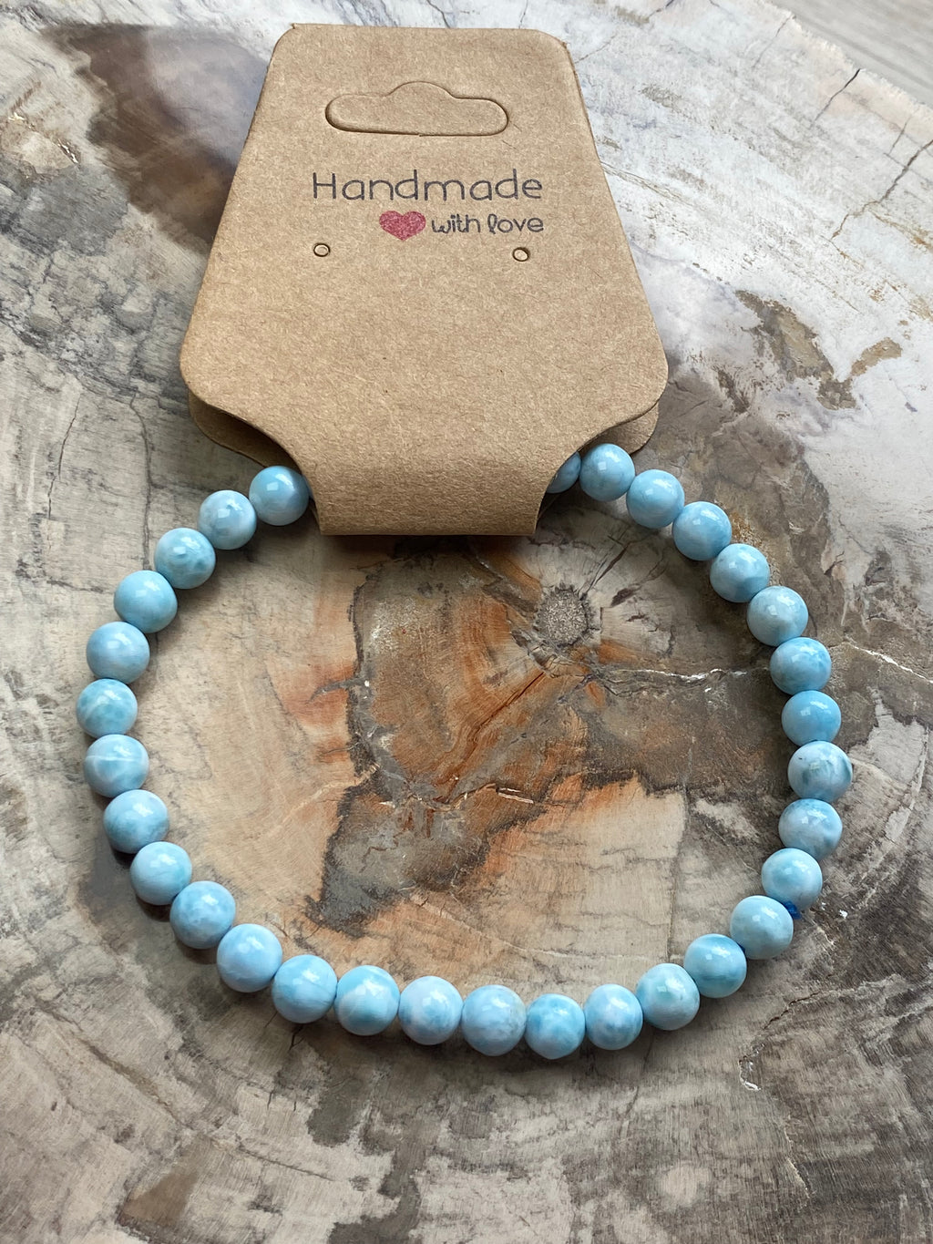 Larimar crystal bracelet