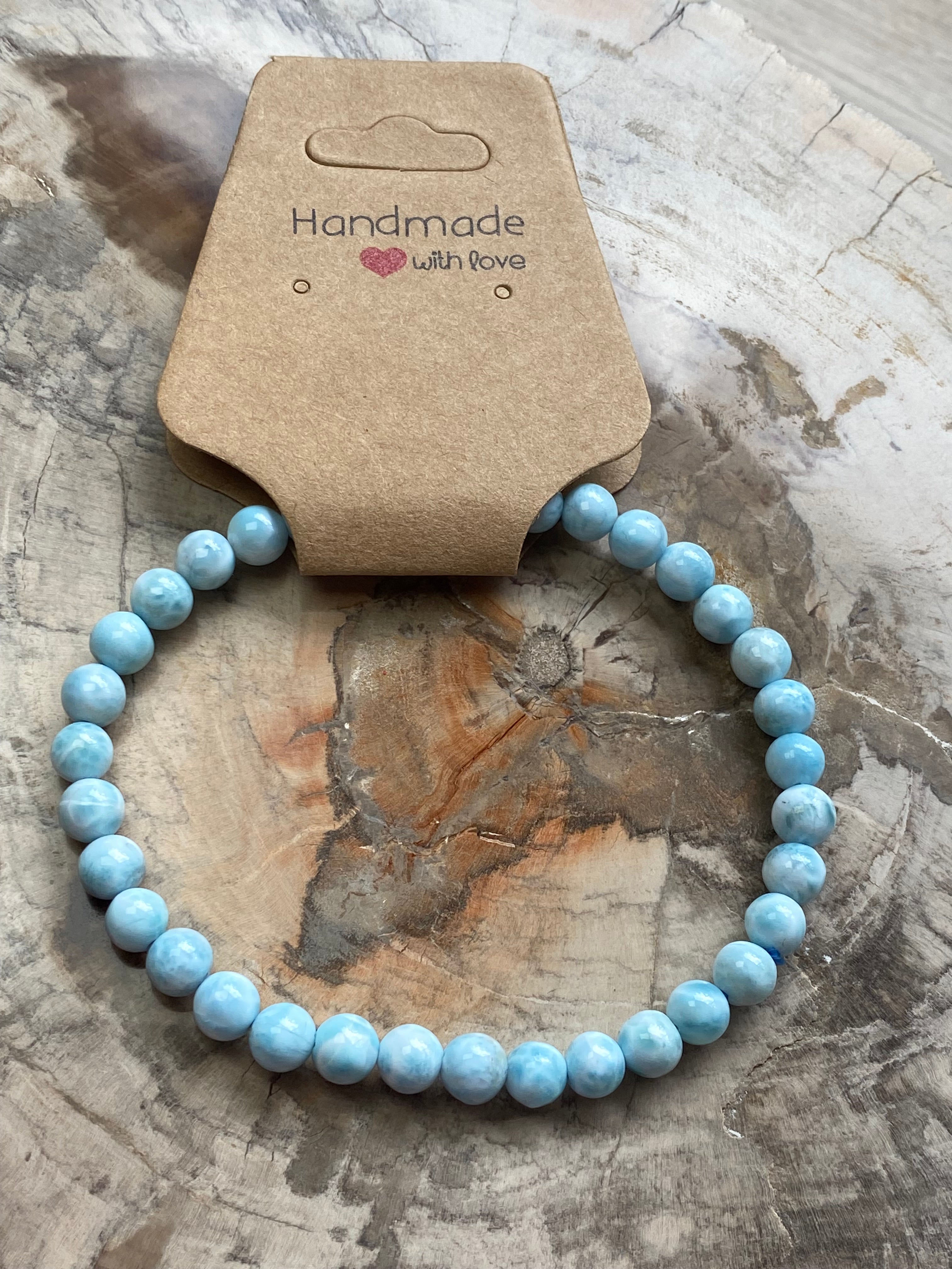 Larimar crystal bracelet