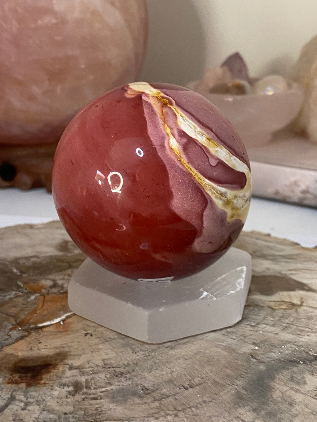 Mookite crystal sphere