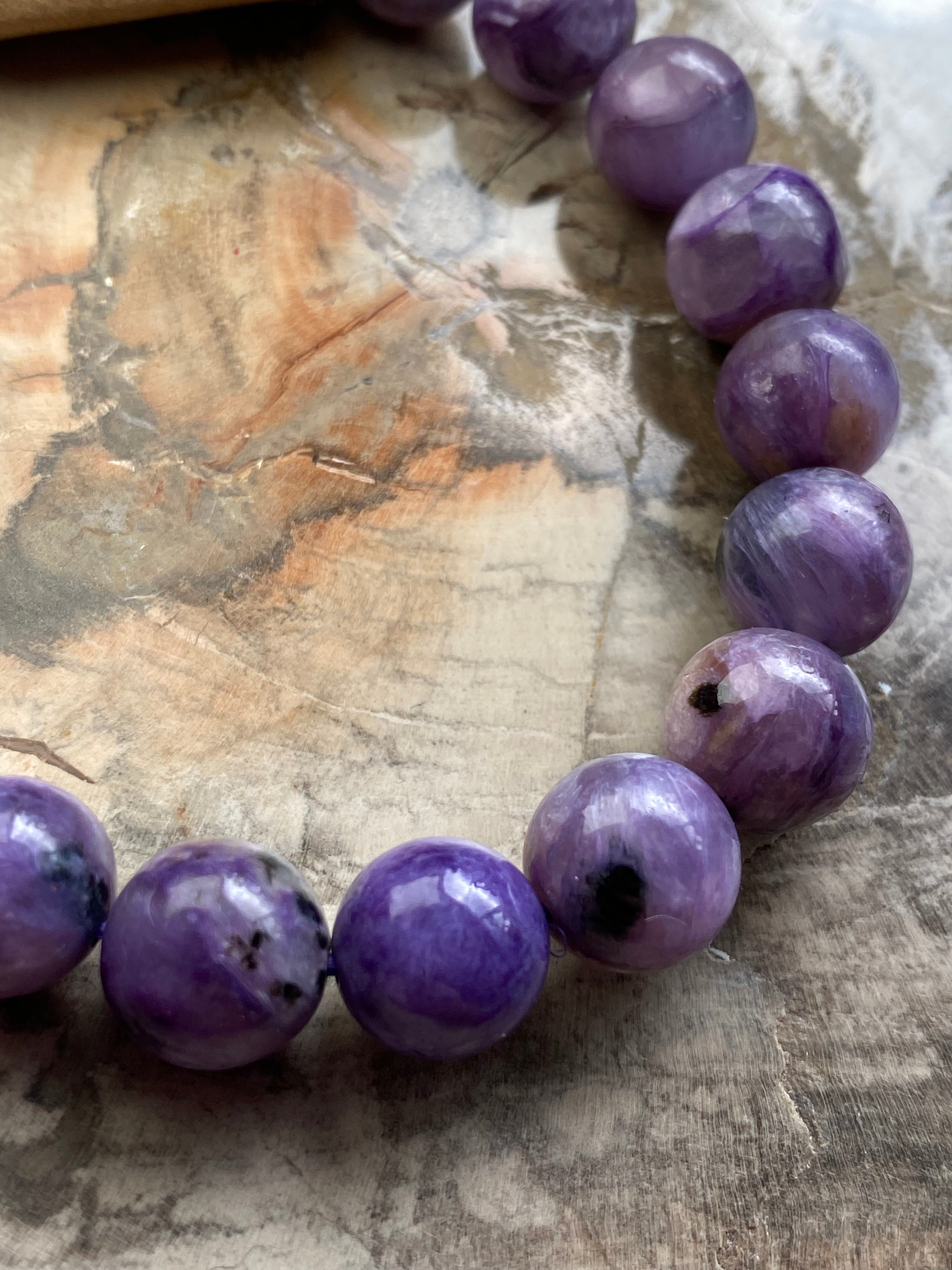 Charoite crystal bracelet Grade AAAA