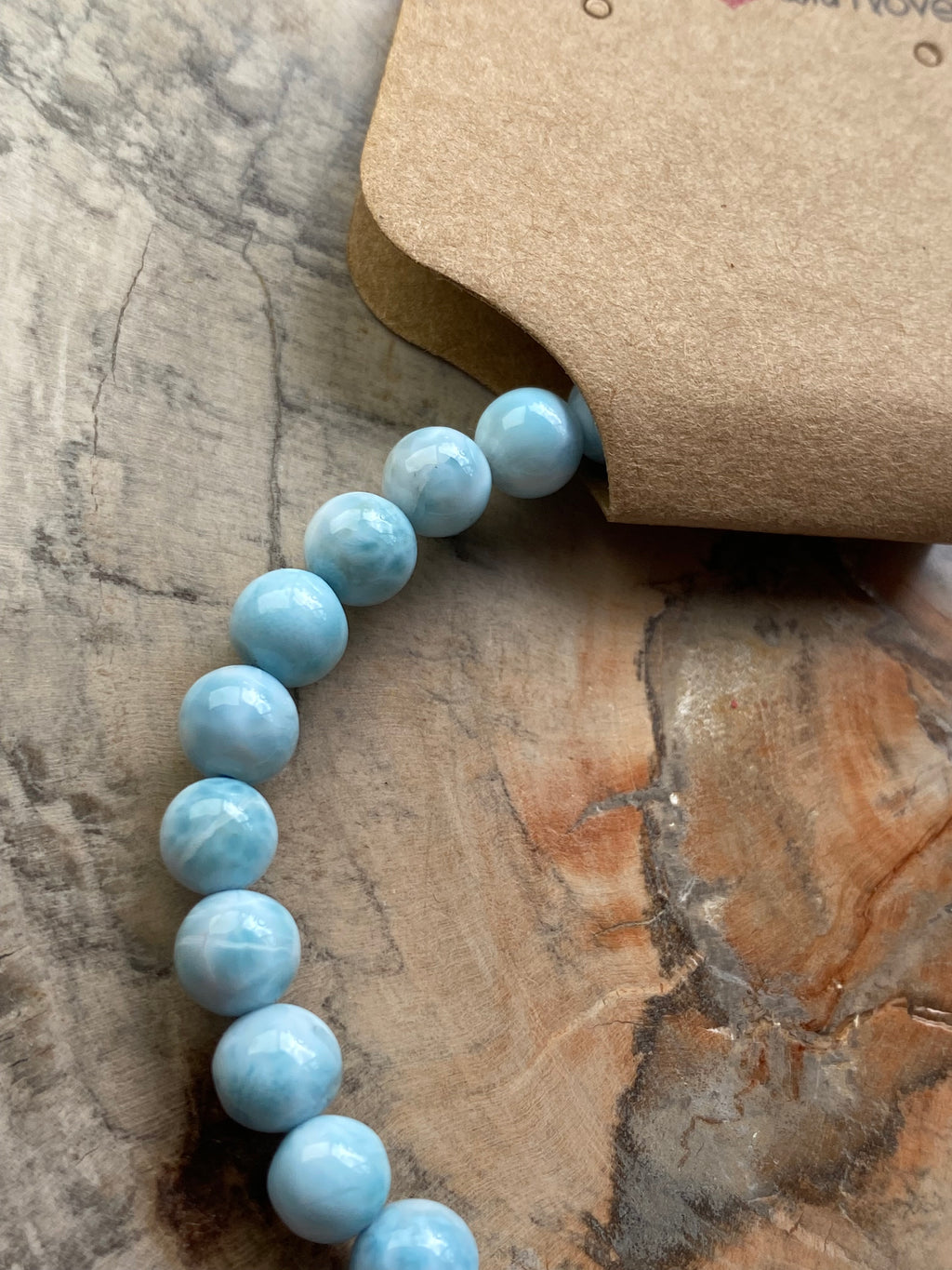 Larimar crystal bracelet