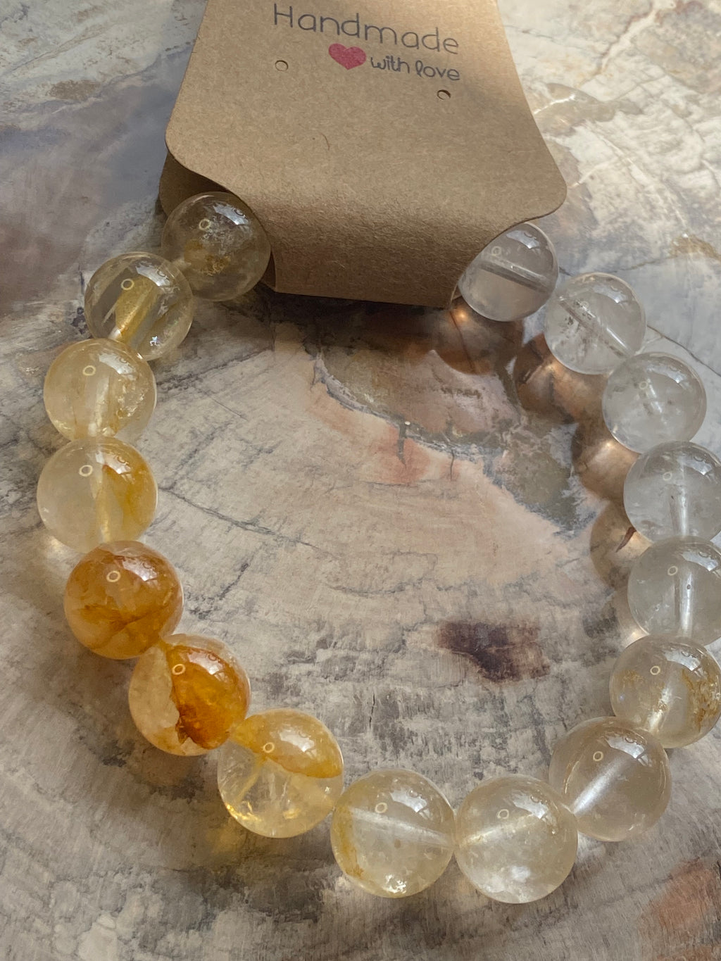 Golden  healer crystal bracelet