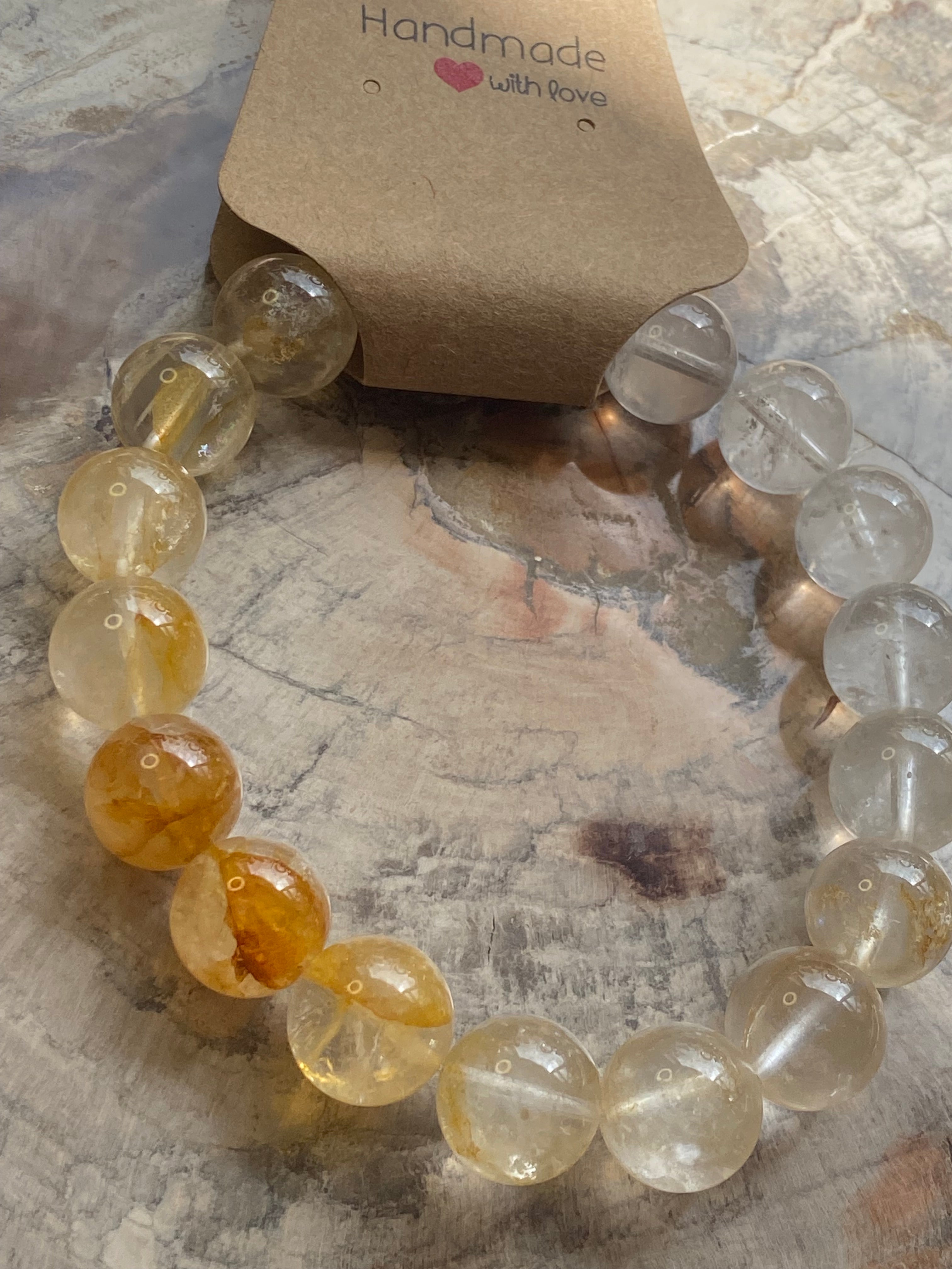 Golden  healer crystal bracelet