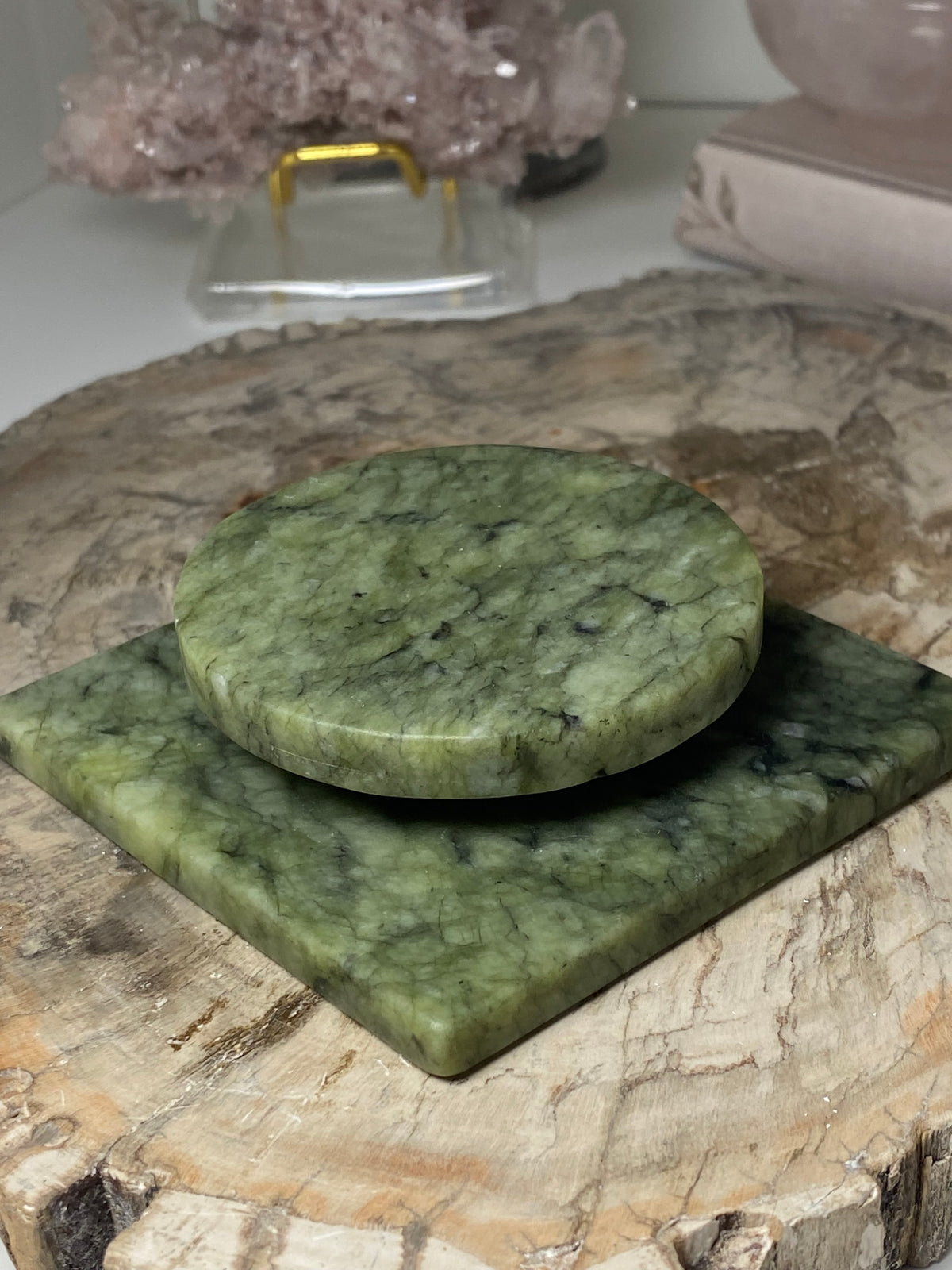 Green Jade spin stands