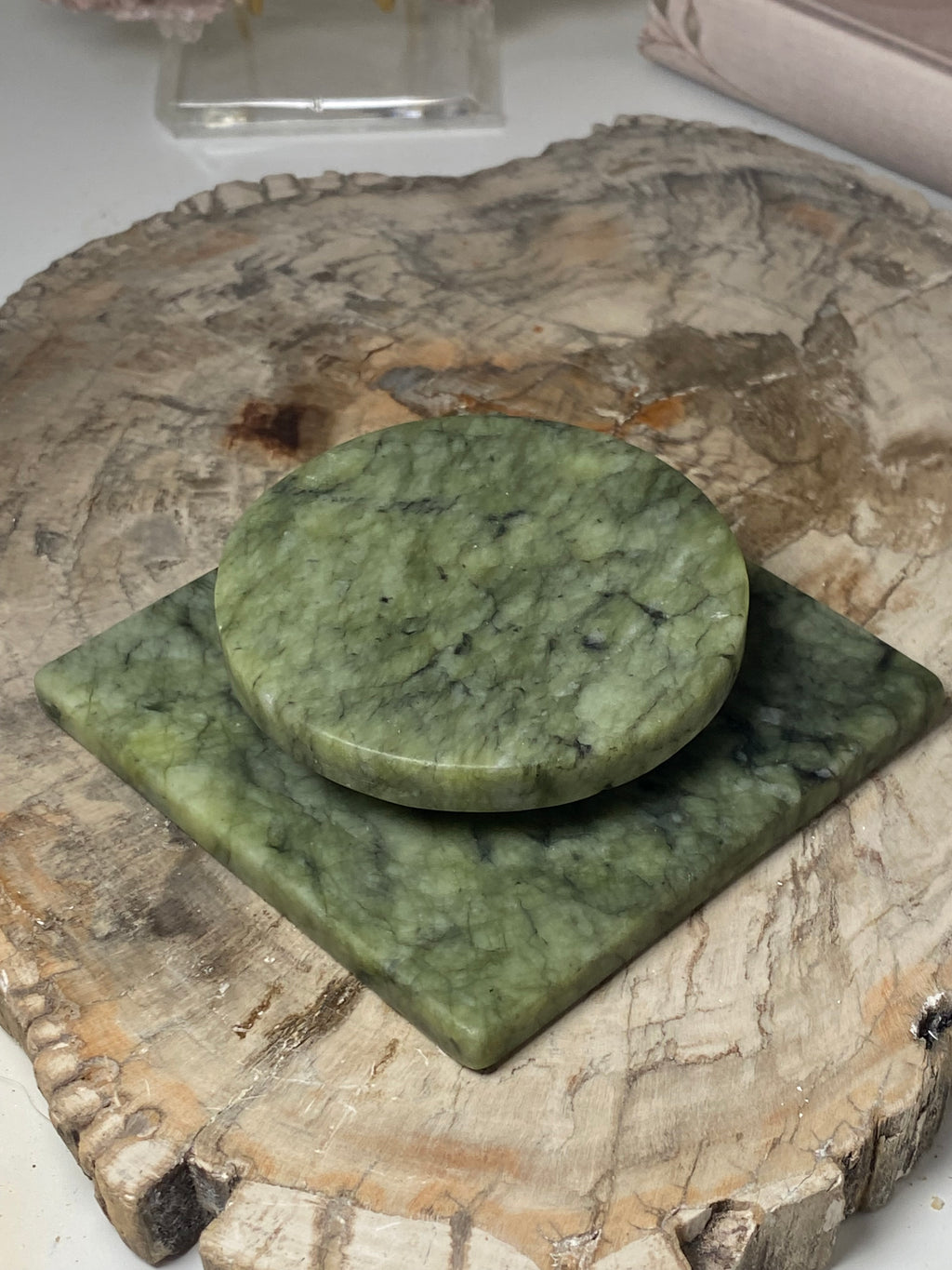 Green Jade spin stands