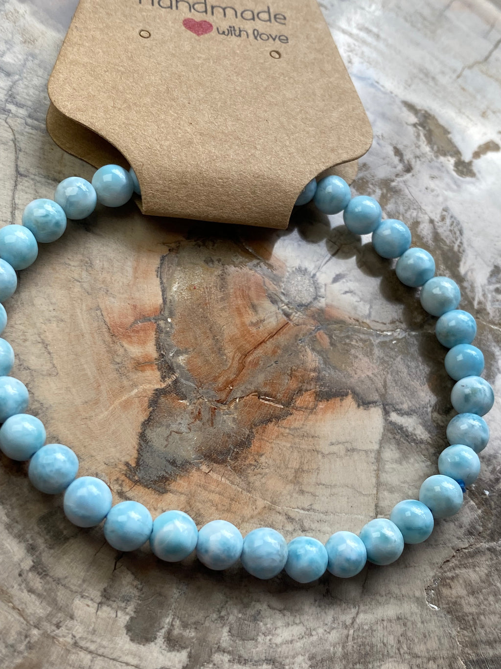 Larimar crystal bracelet