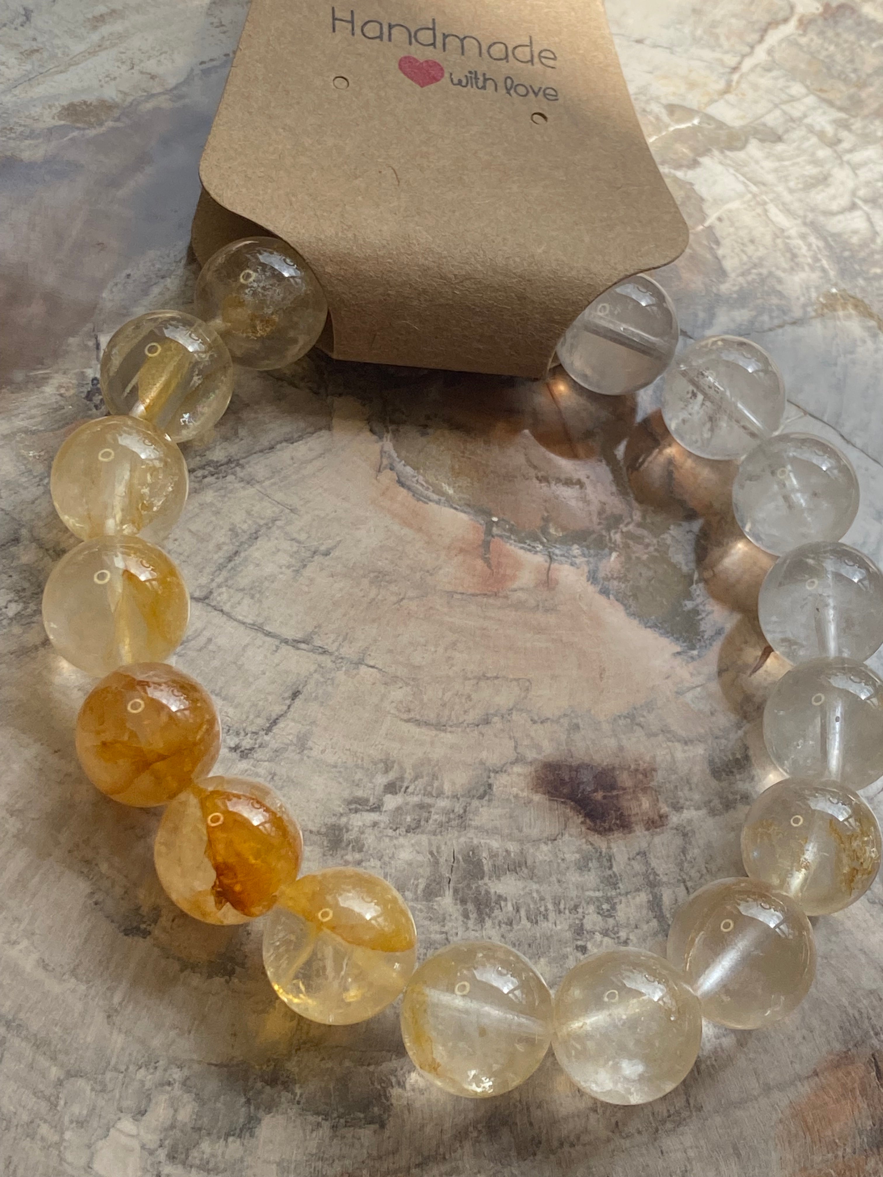 Golden  healer crystal bracelet