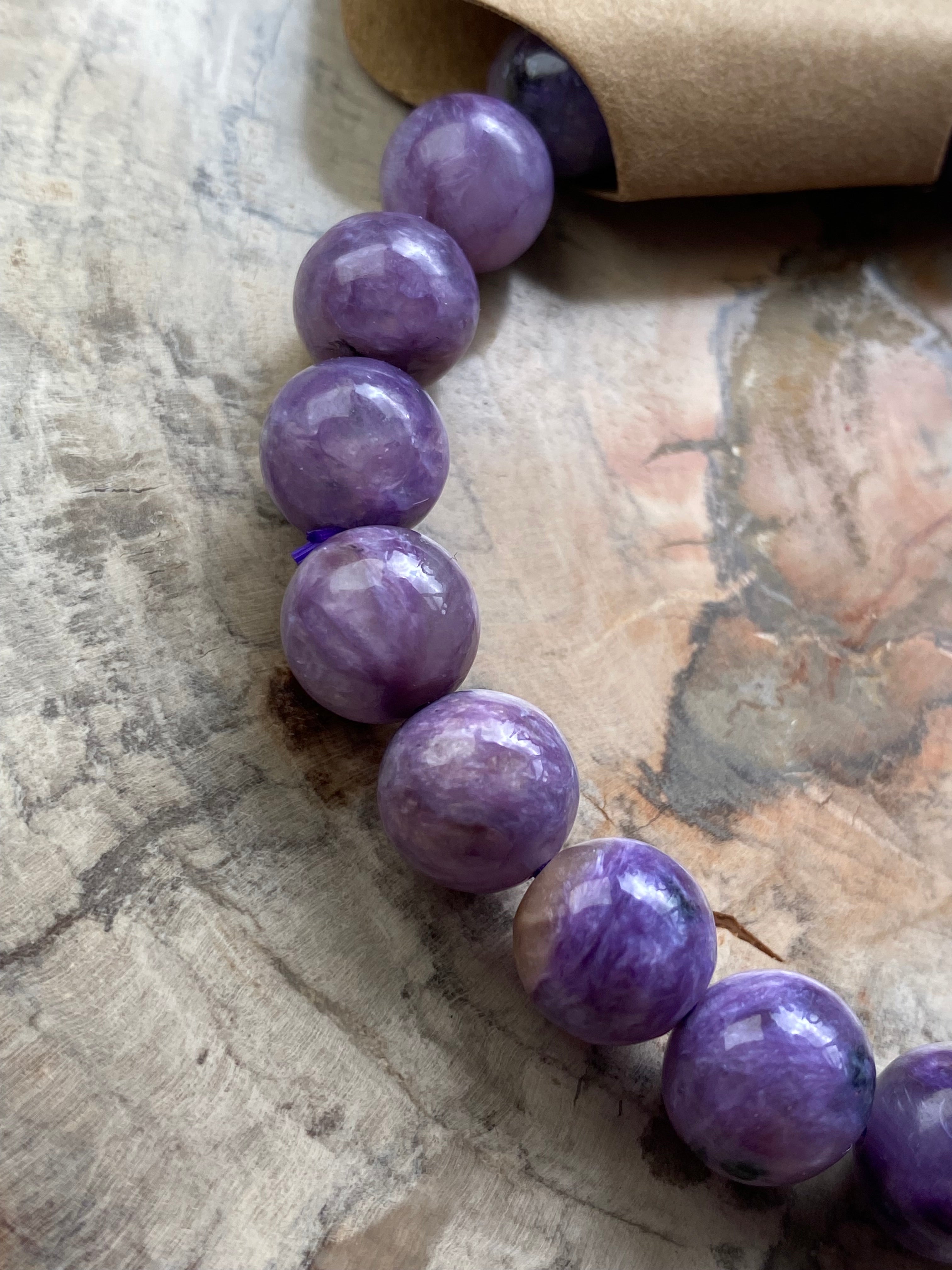 Charoite crystal bracelet Grade AAAA