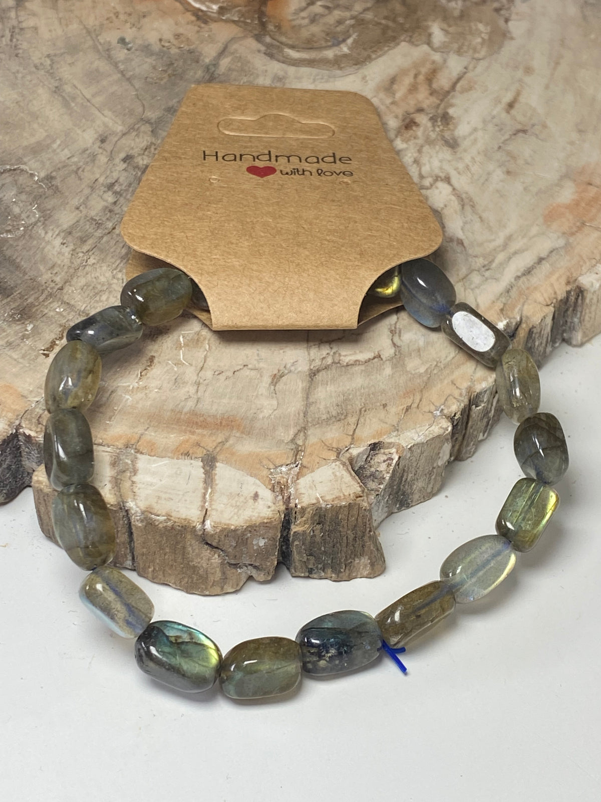 Labidorite crystal bracelet