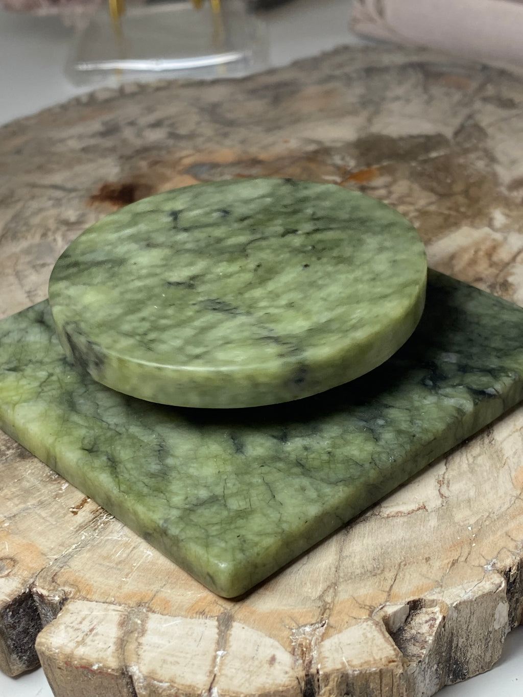 Green Jade spin stands
