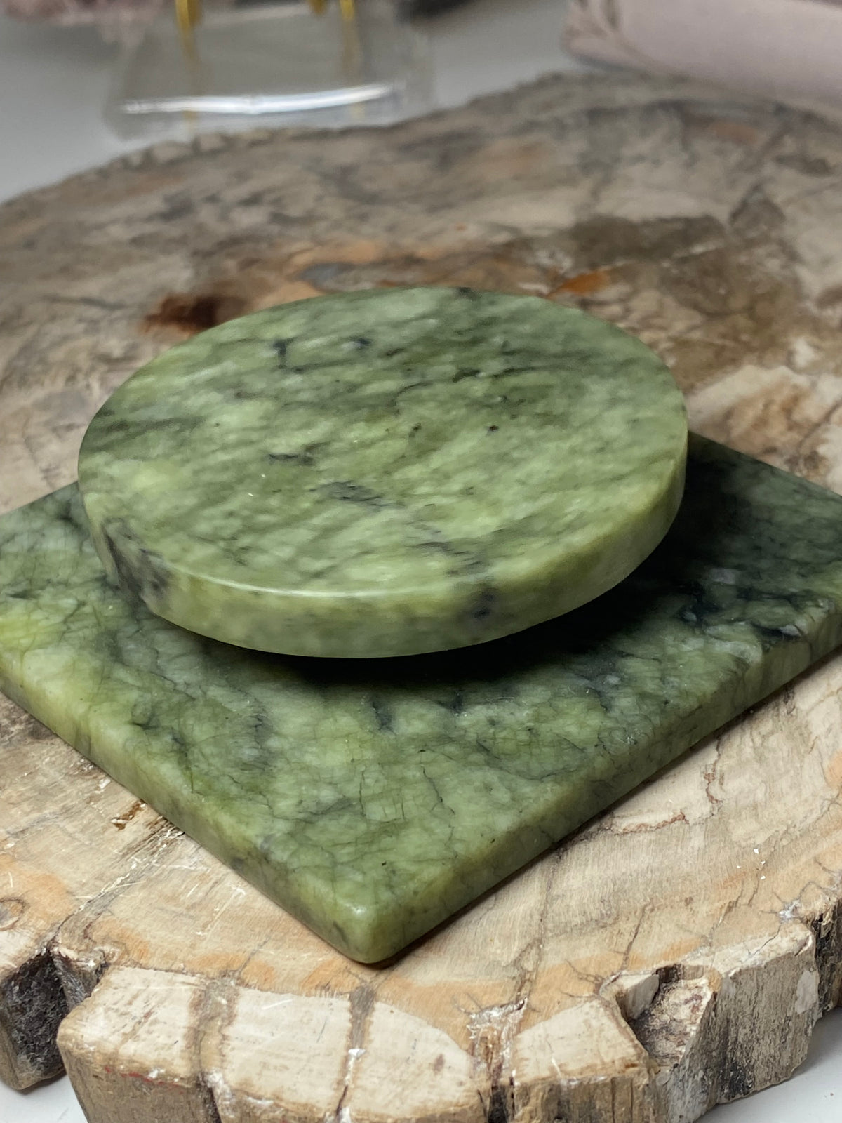 Green Jade spin stands