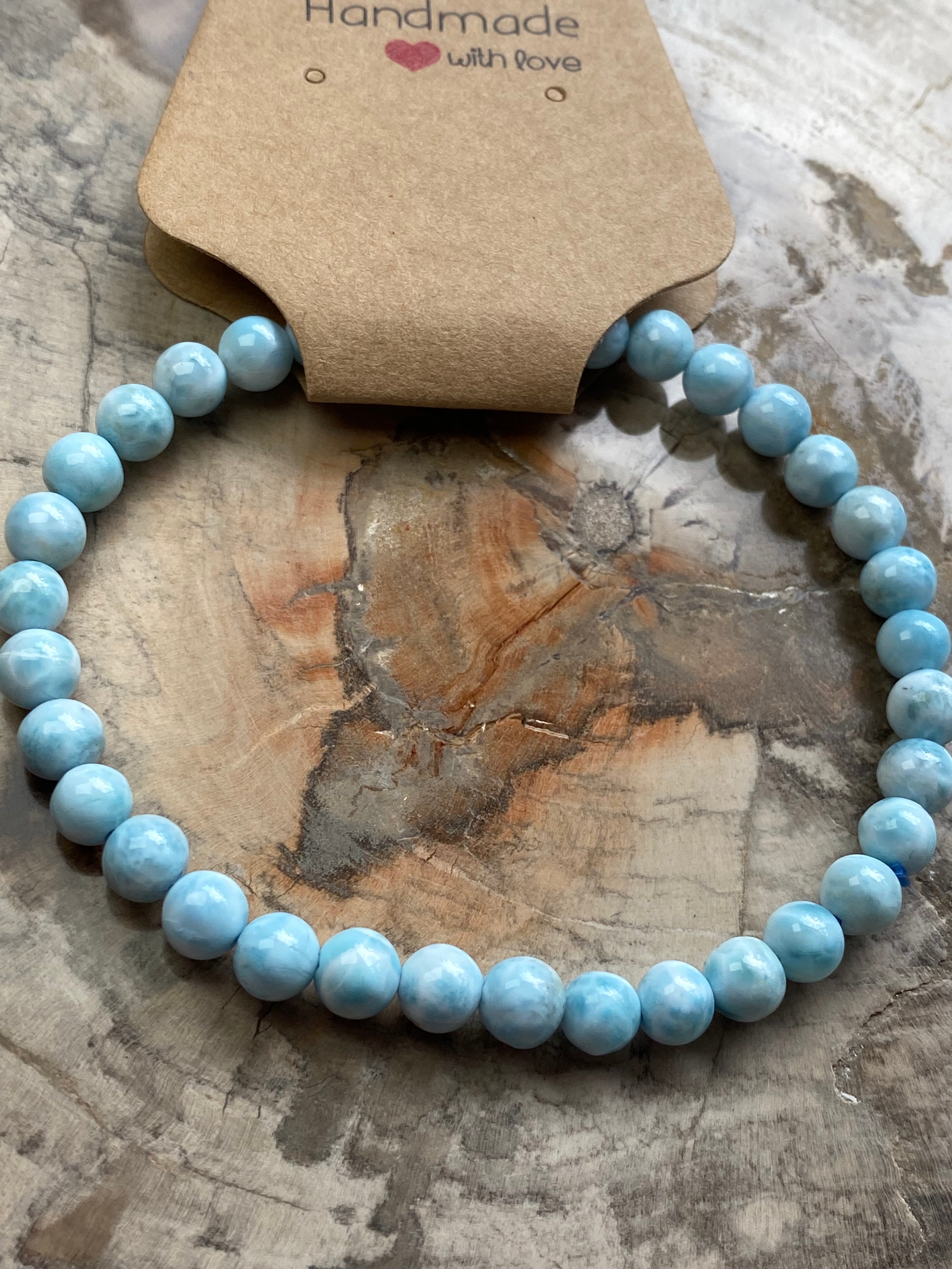 Larimar crystal bracelet