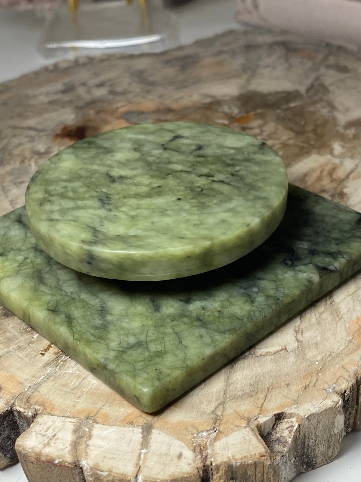 Green Jade spin stands