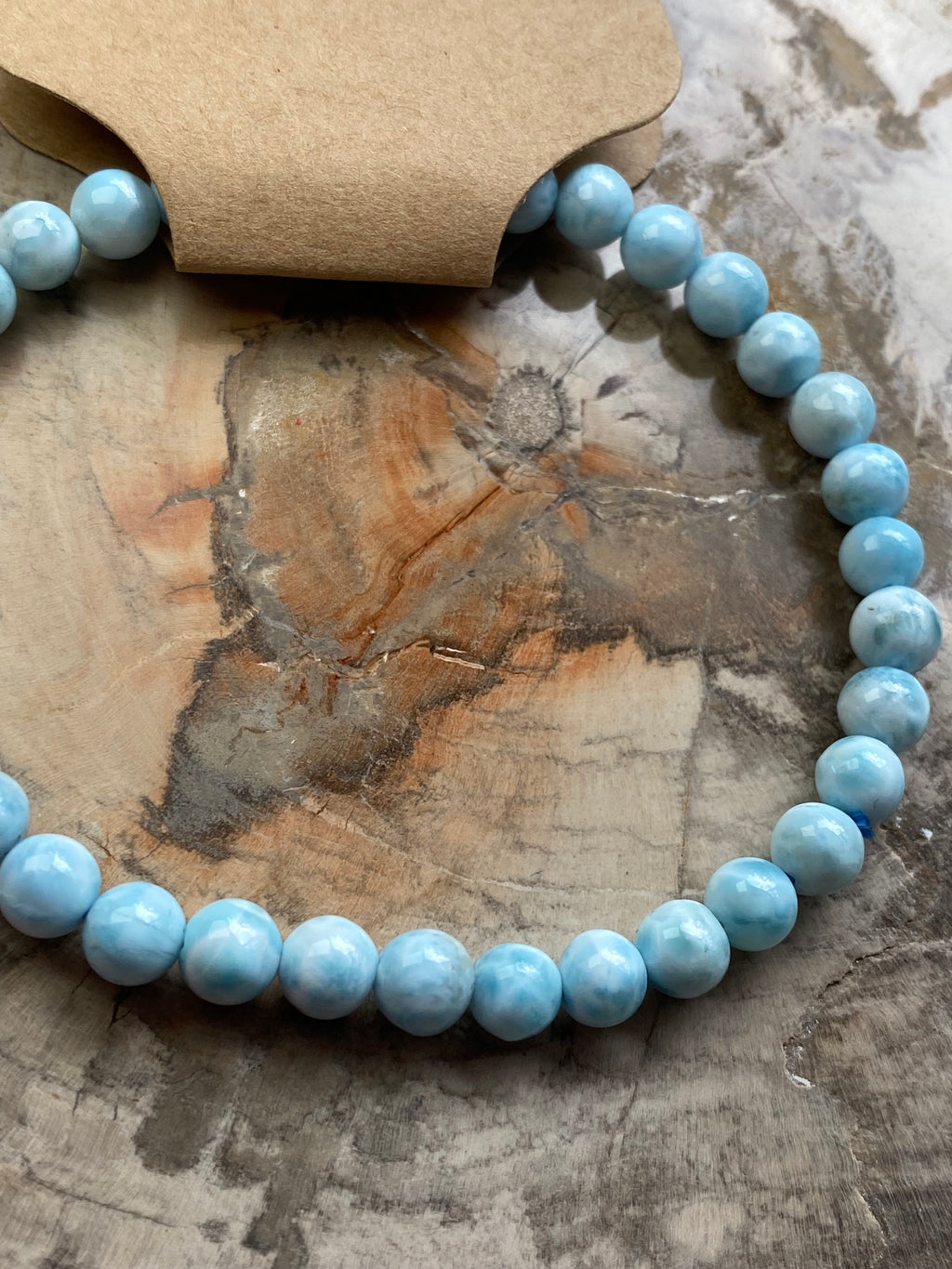 Larimar crystal bracelet