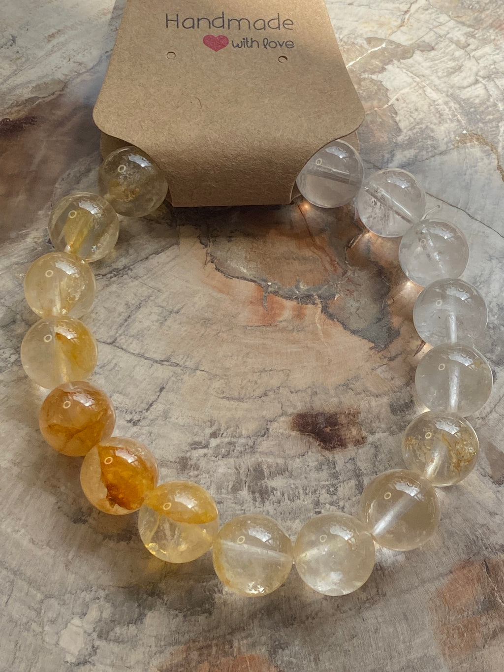 Golden  healer crystal bracelet