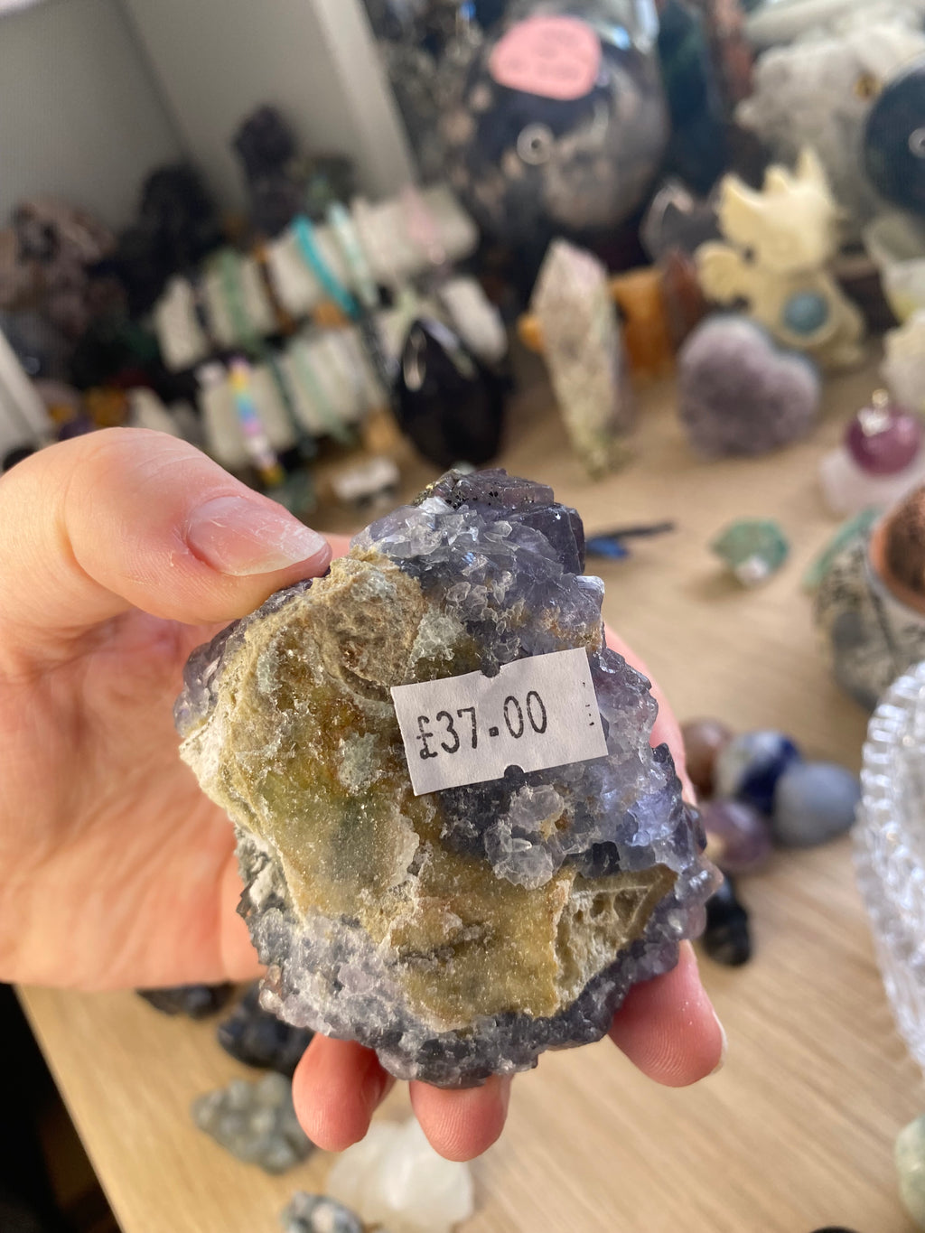 Nigerian fluorite with sugar duzy pyrite specimen