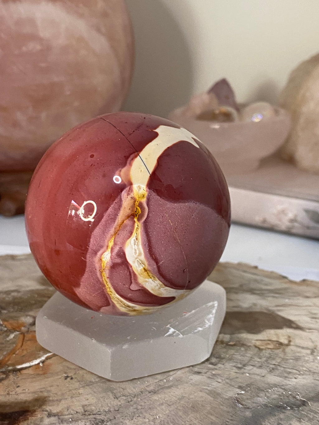Mookite crystal sphere