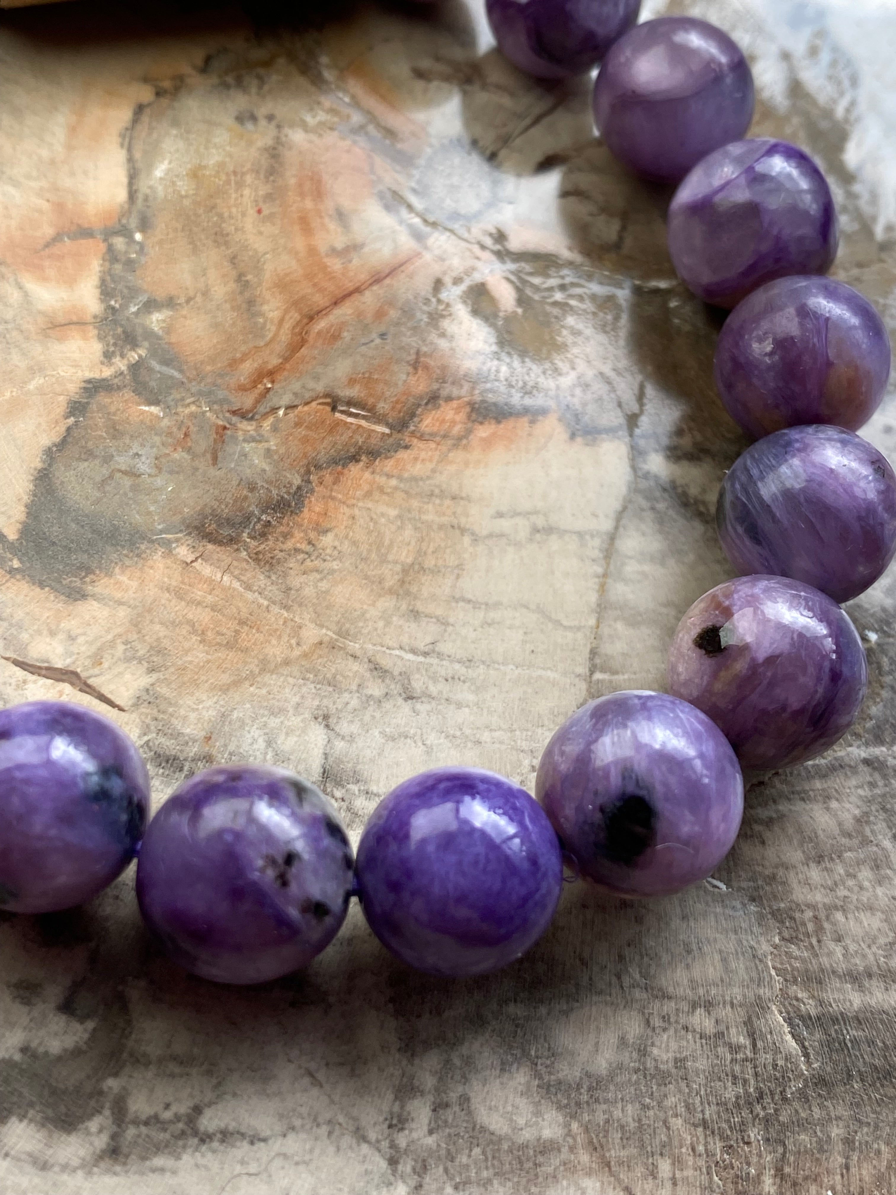 Charoite crystal bracelet Grade AAAA