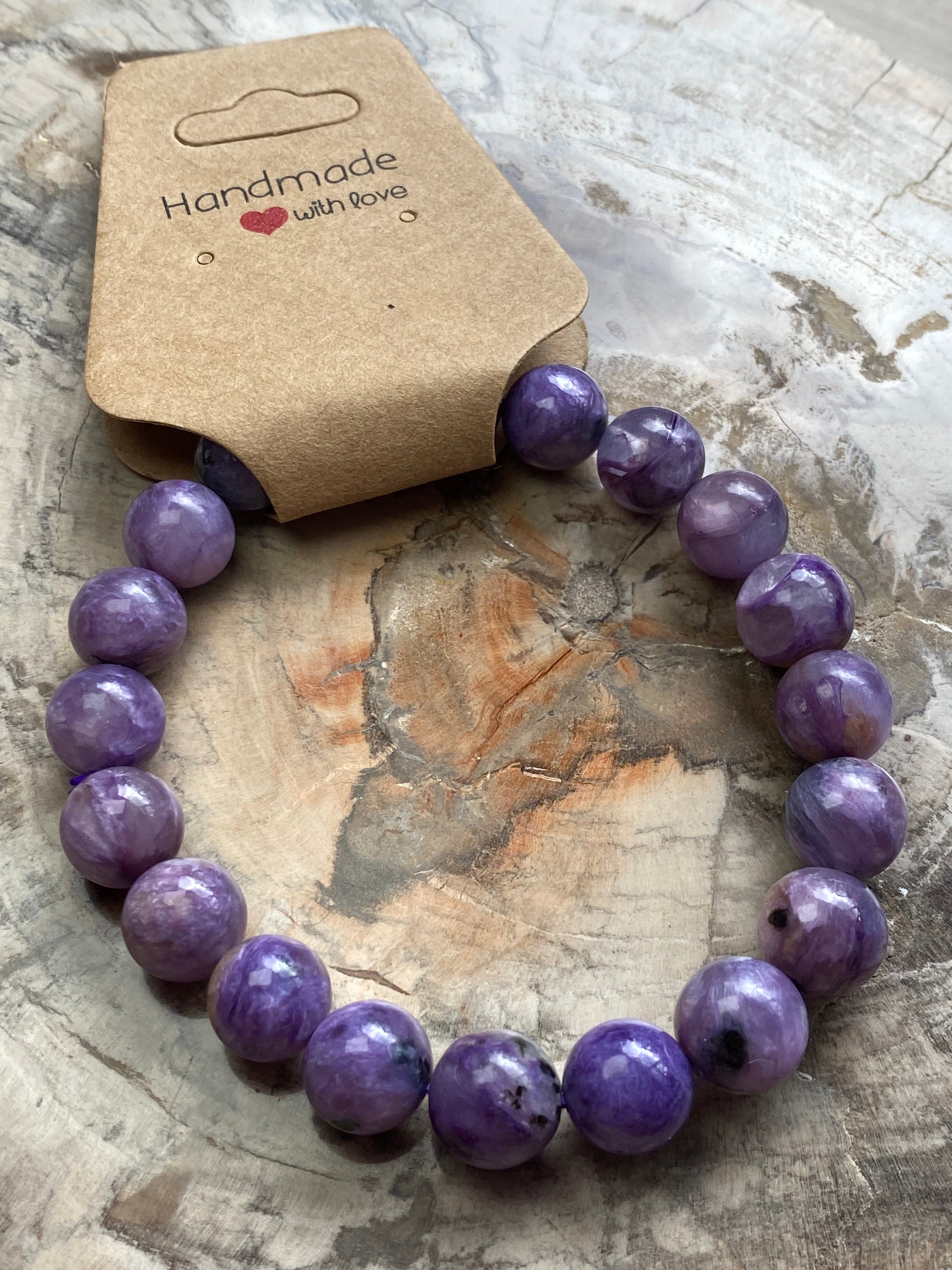 Charoite crystal bracelet Grade AAAA