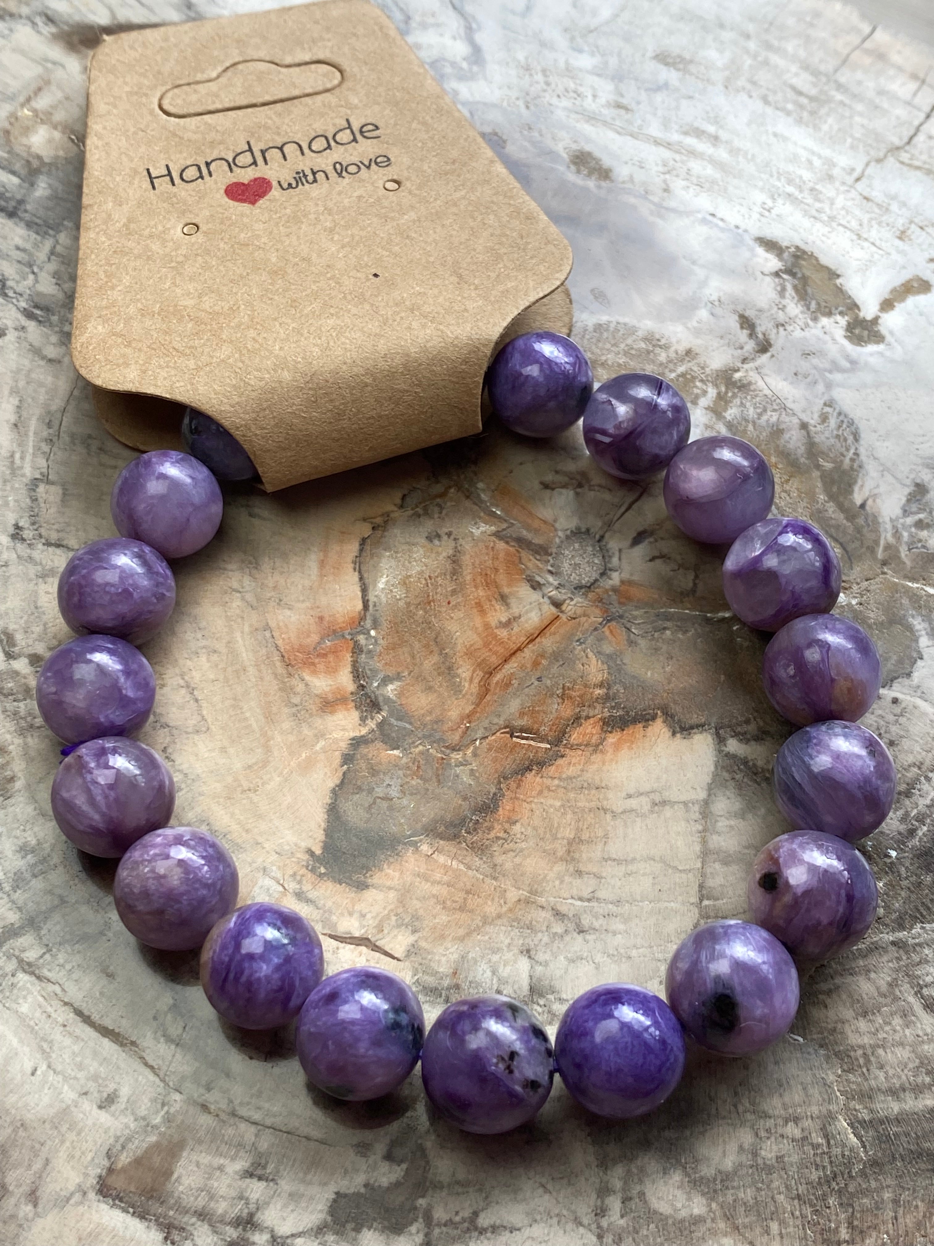 Charoite crystal bracelet Grade AAAA