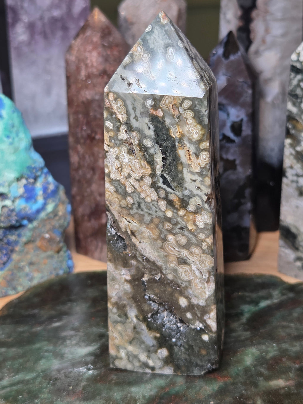 Ocean Jasper crystal tower