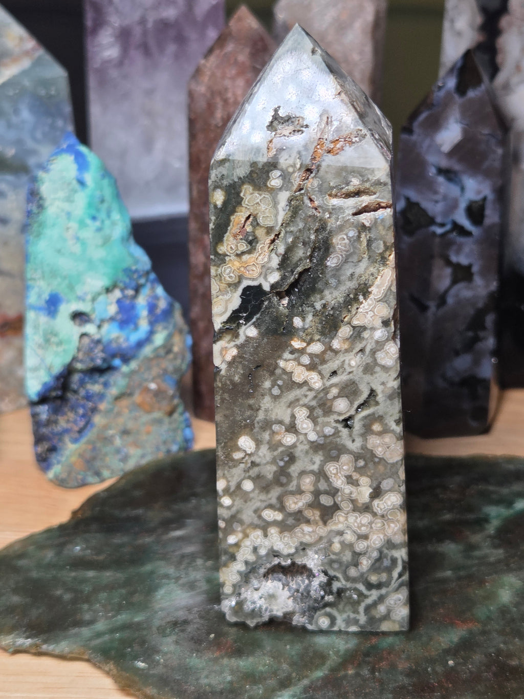 Ocean Jasper crystal tower