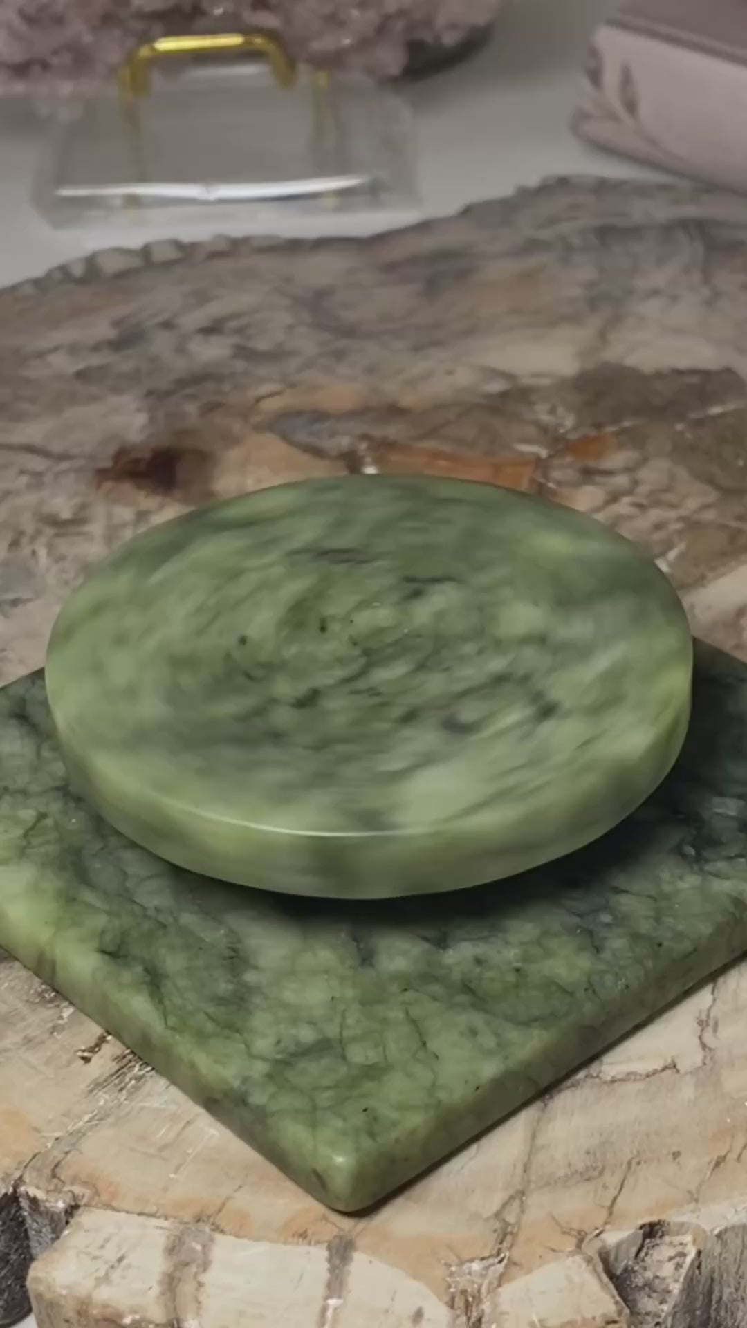 Green Jade spin stands