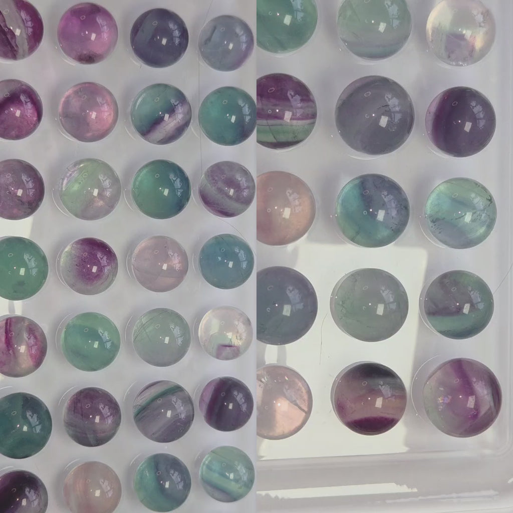 Rainbow Fluorite mini spheres
