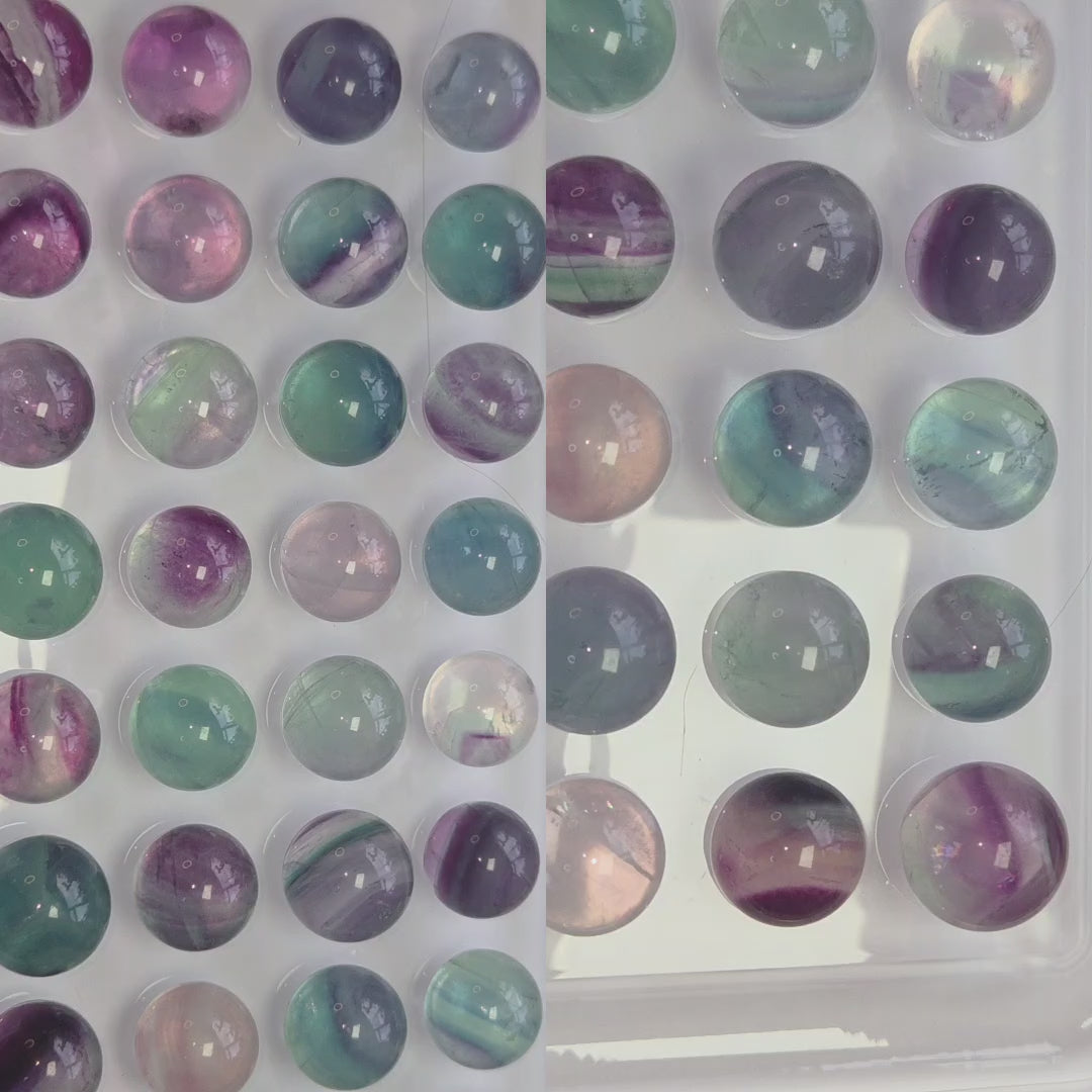 Rainbow Fluorite mini spheres