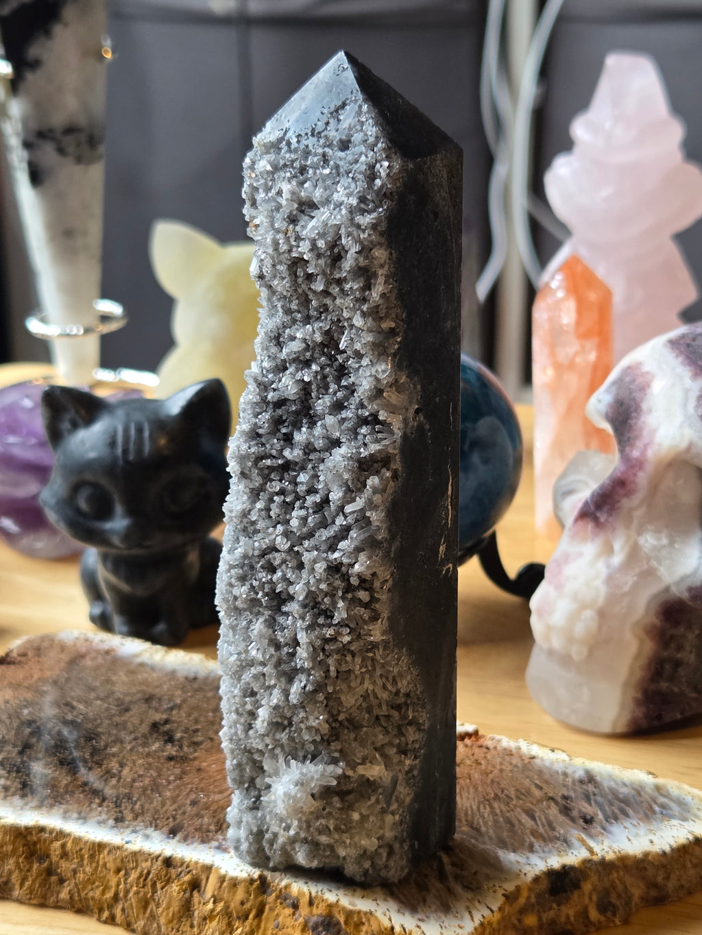 New Quartz crystal cluster tower