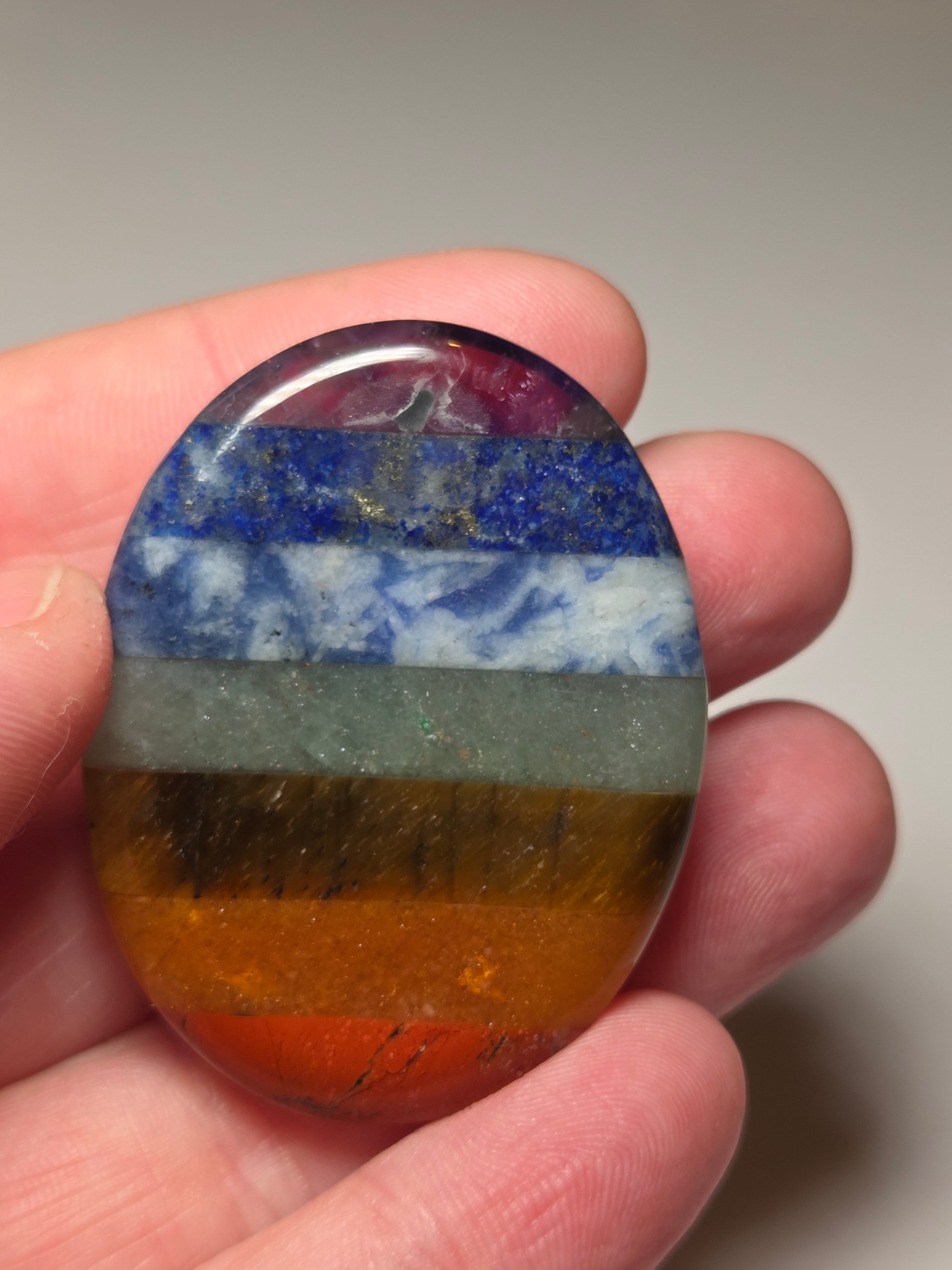 Chakra worry stone