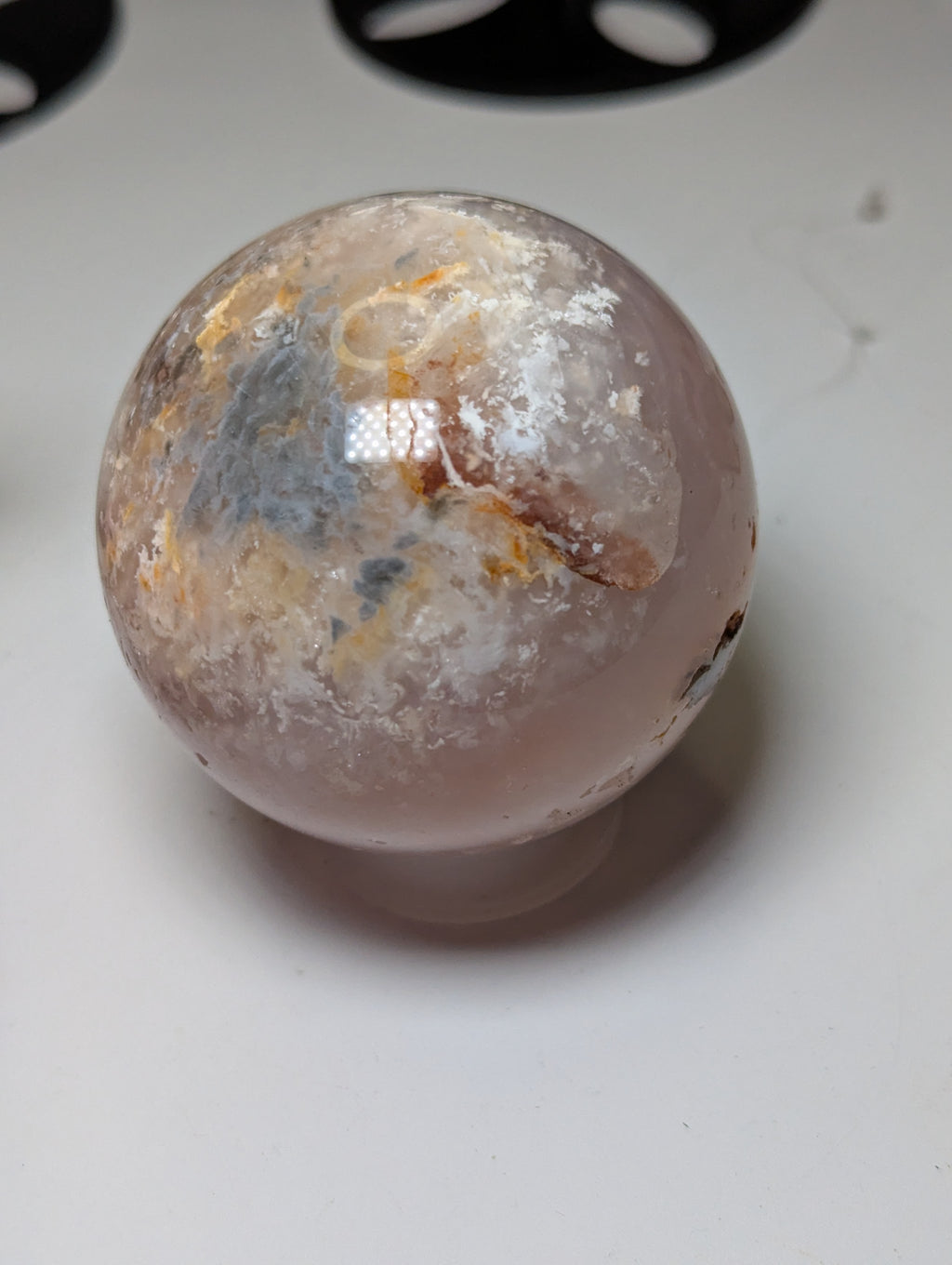 Pink Amethyst crystal sphere