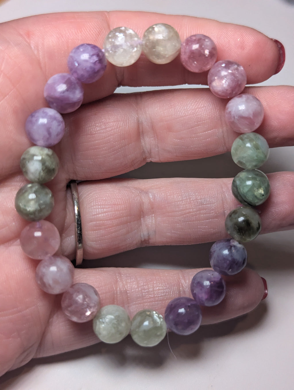 Grade AAAA Flashy Tourmaline crystal bracelet