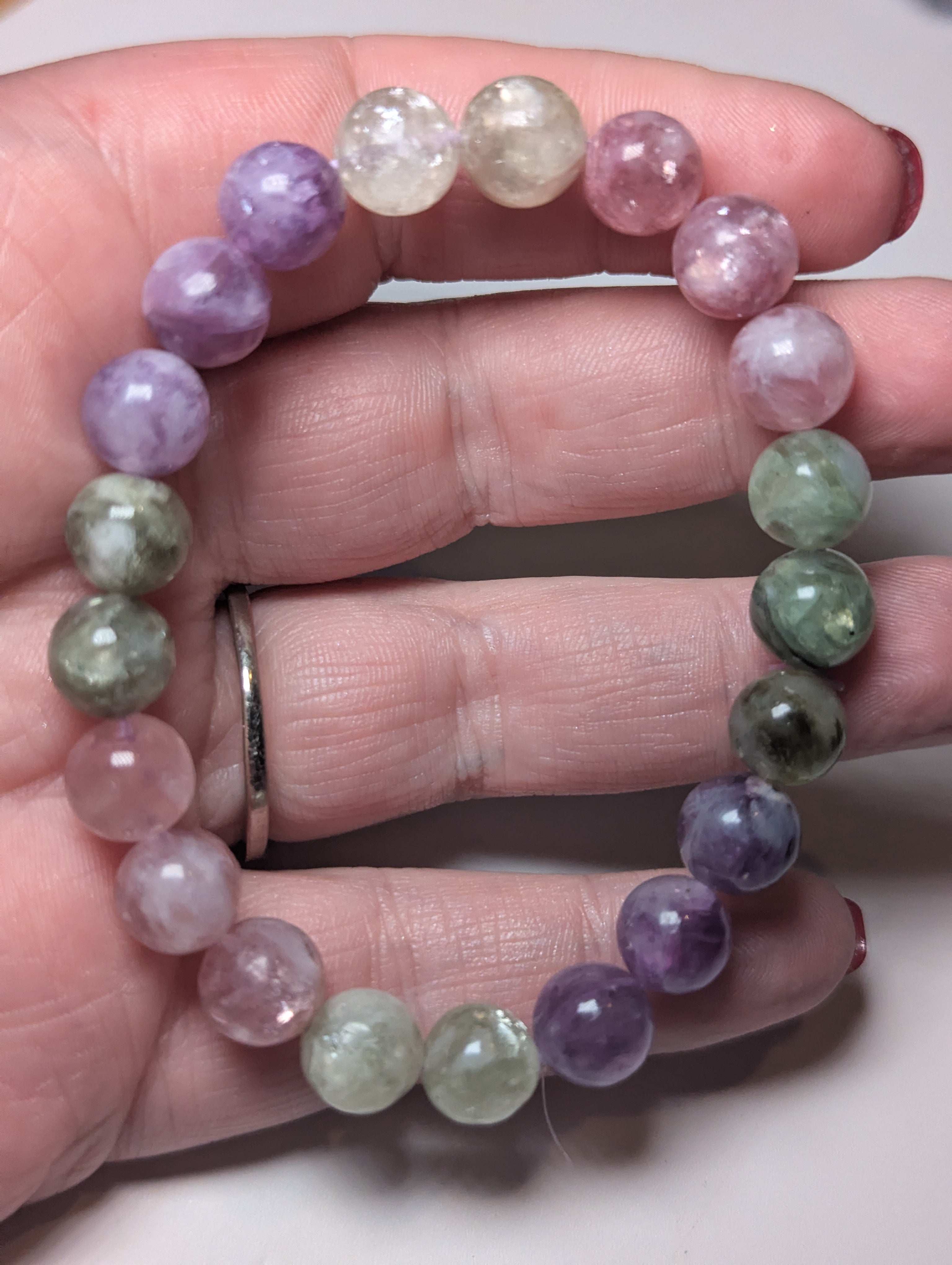 Grade AAAA Flashy Tourmaline crystal bracelet