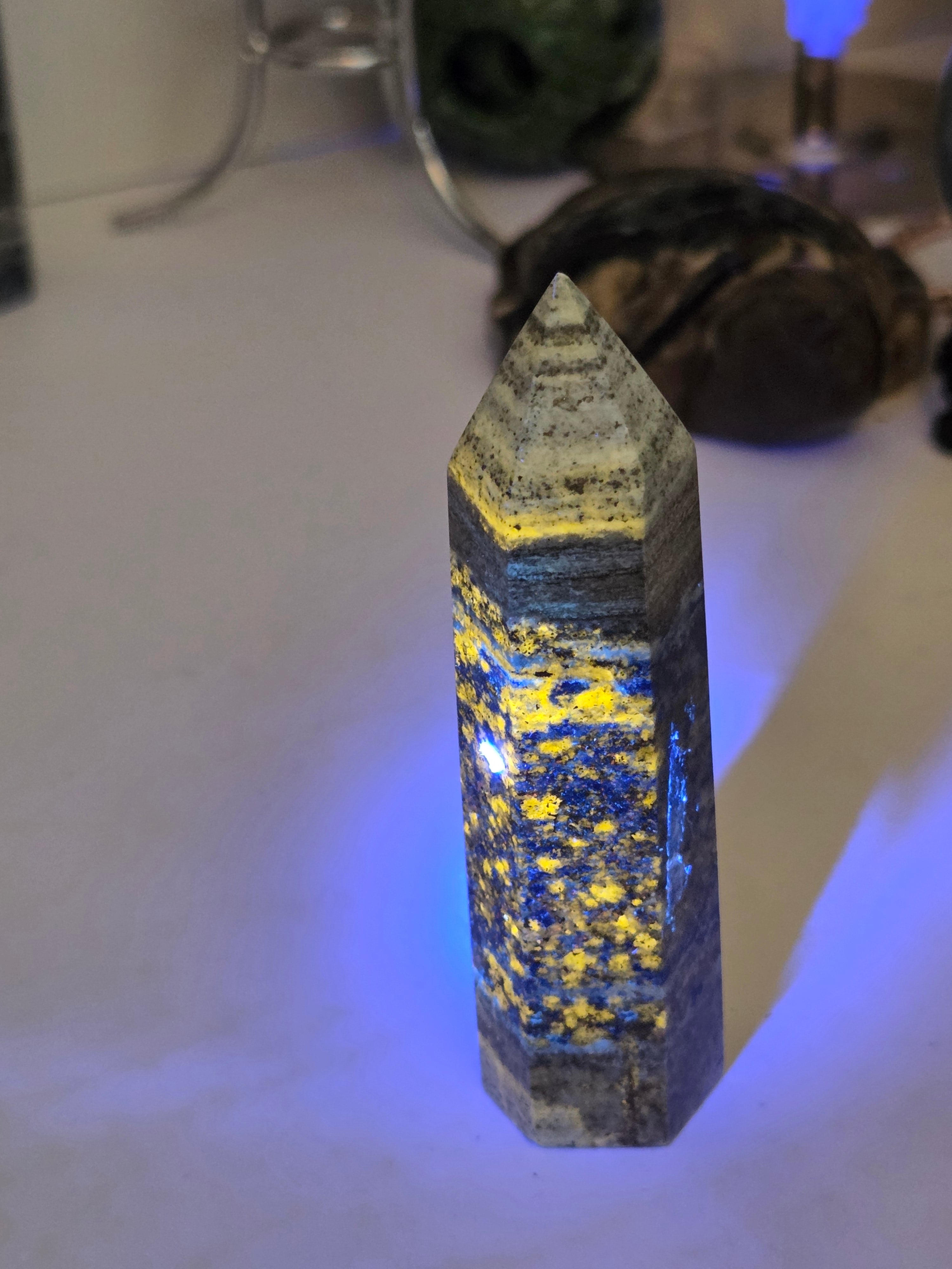 High quality crystal lapis Lazuli crystal tower