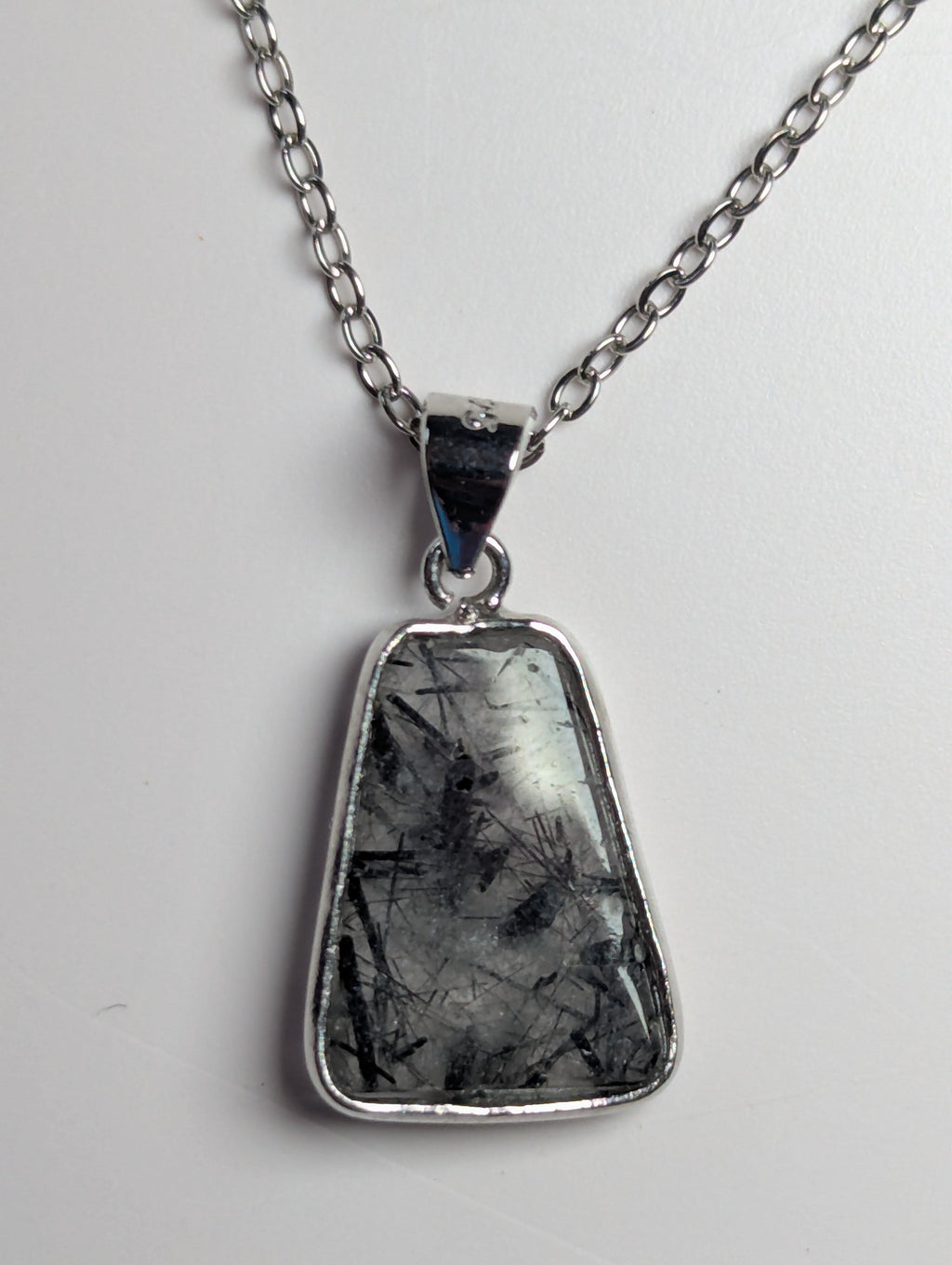 Stunning rutile crystal necklace