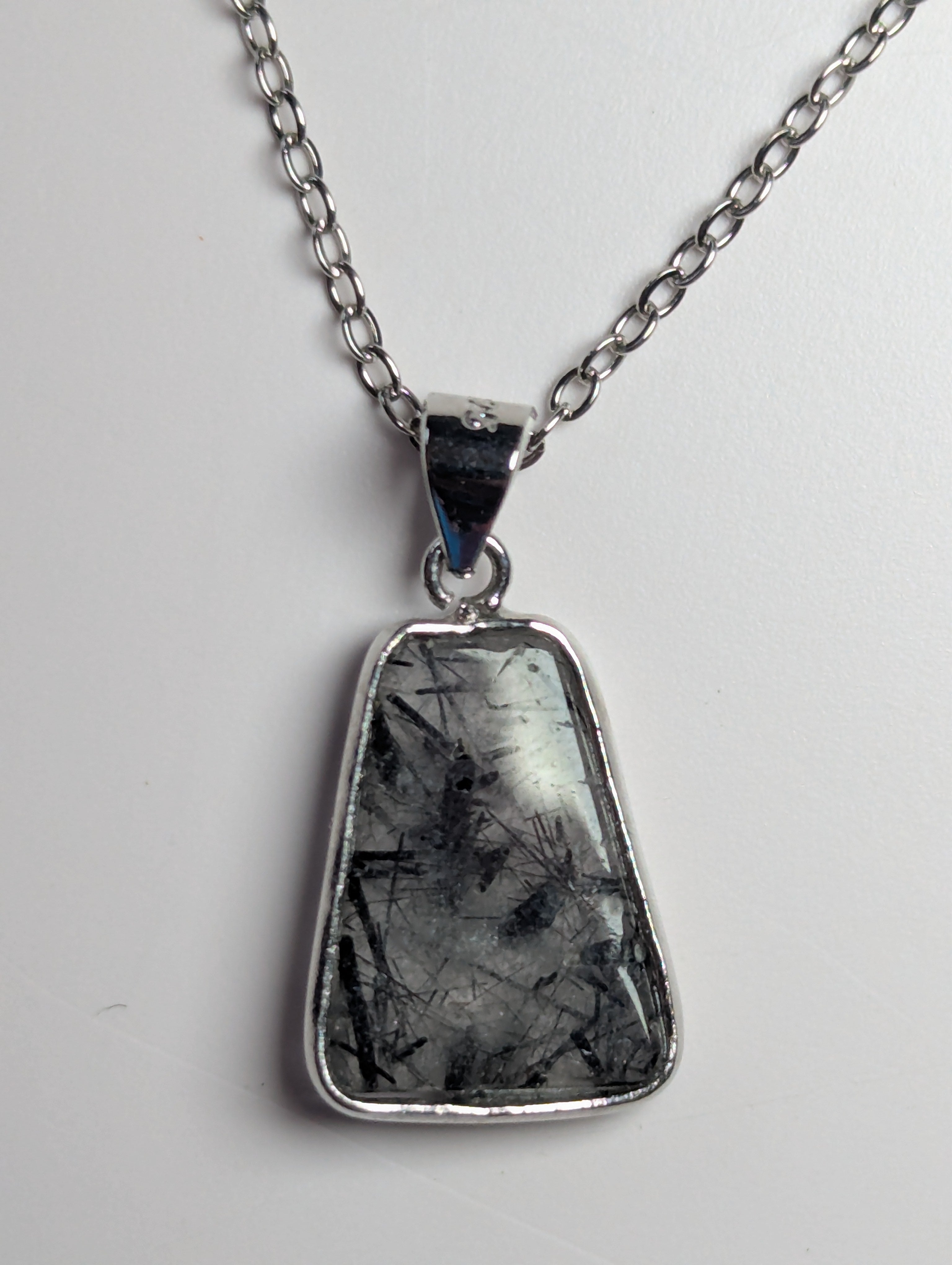 Stunning rutile crystal necklace