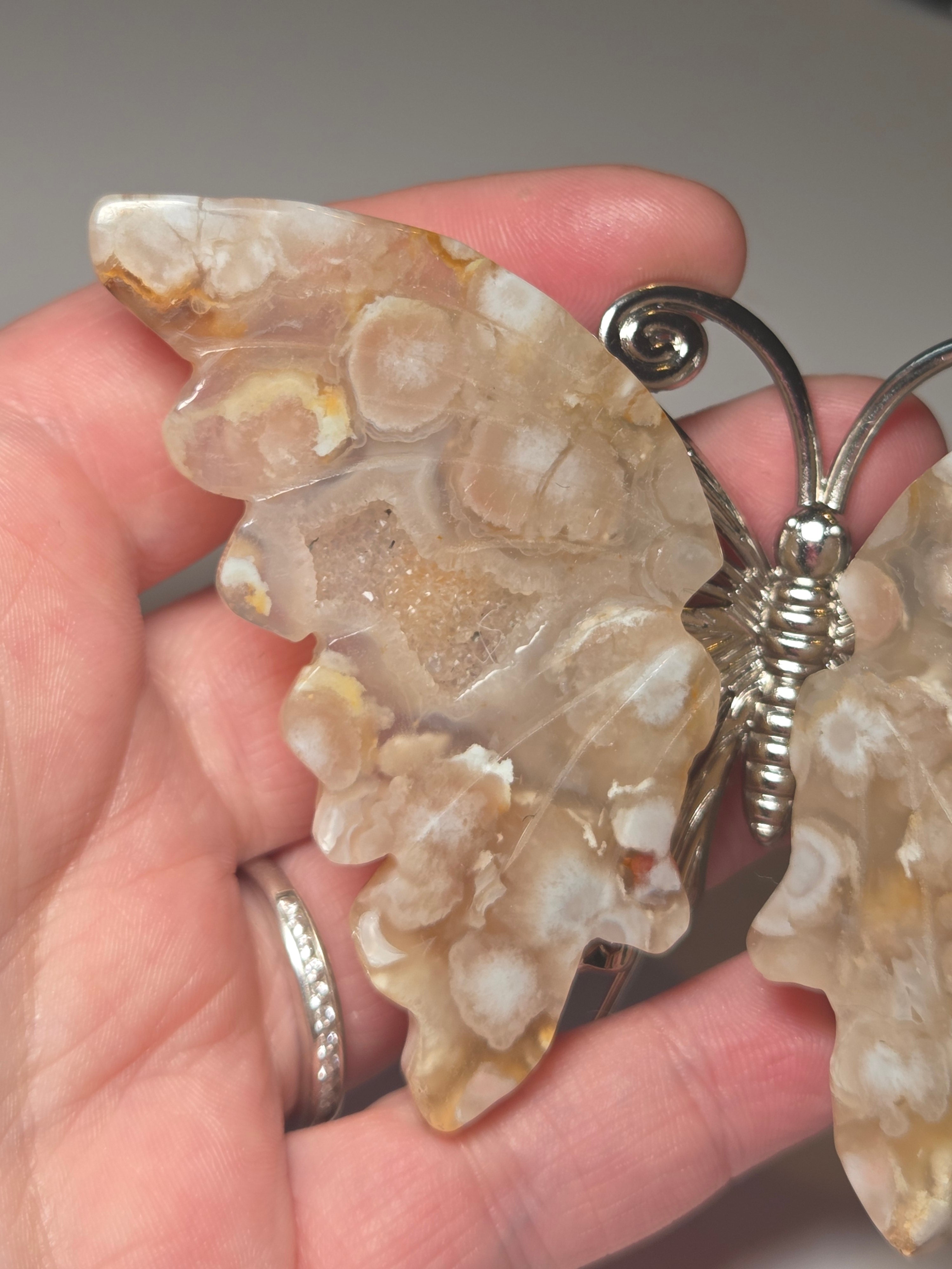 Duzy flower agate butterfly