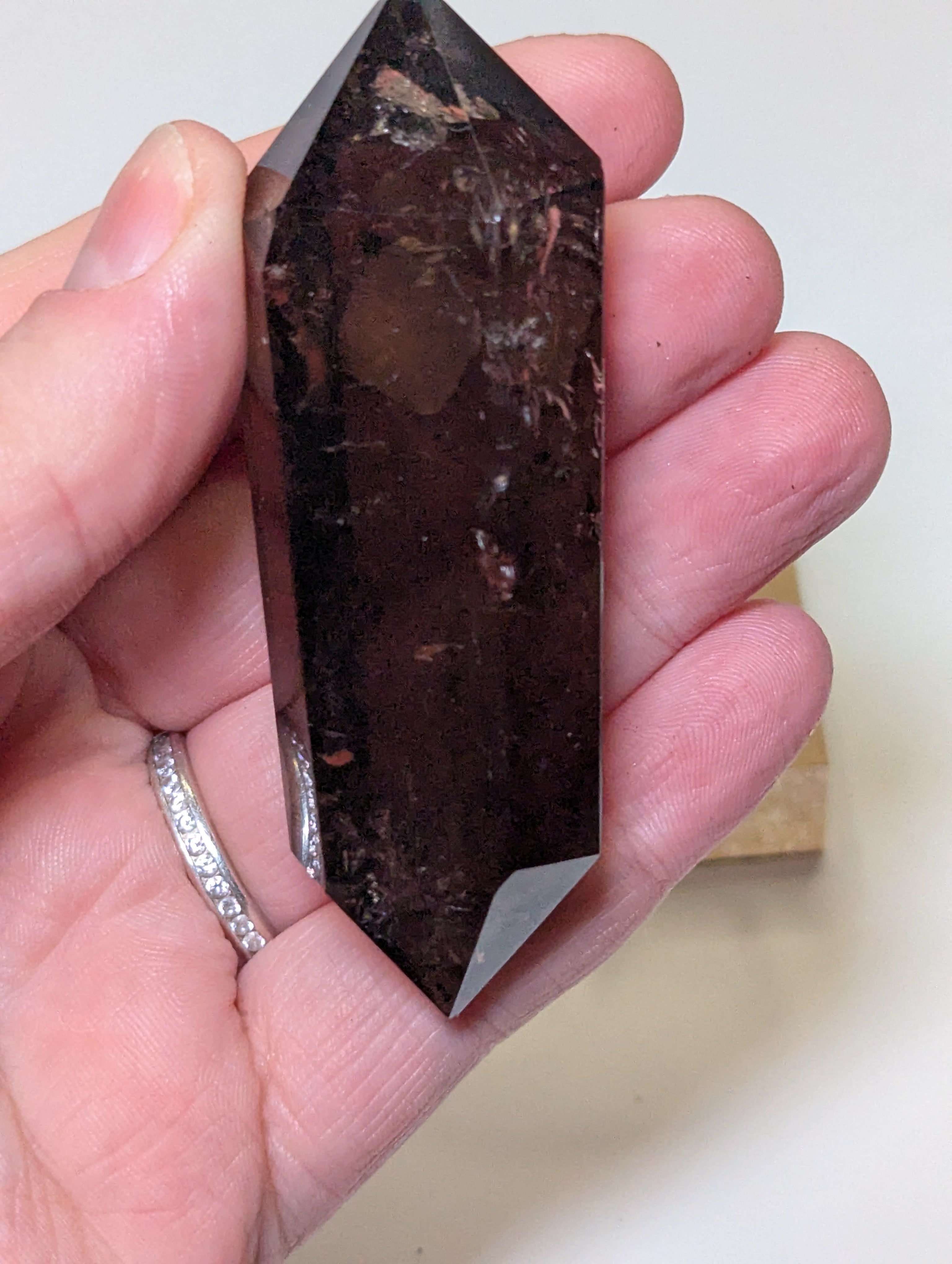 Smokey quartz crystal DT with stand