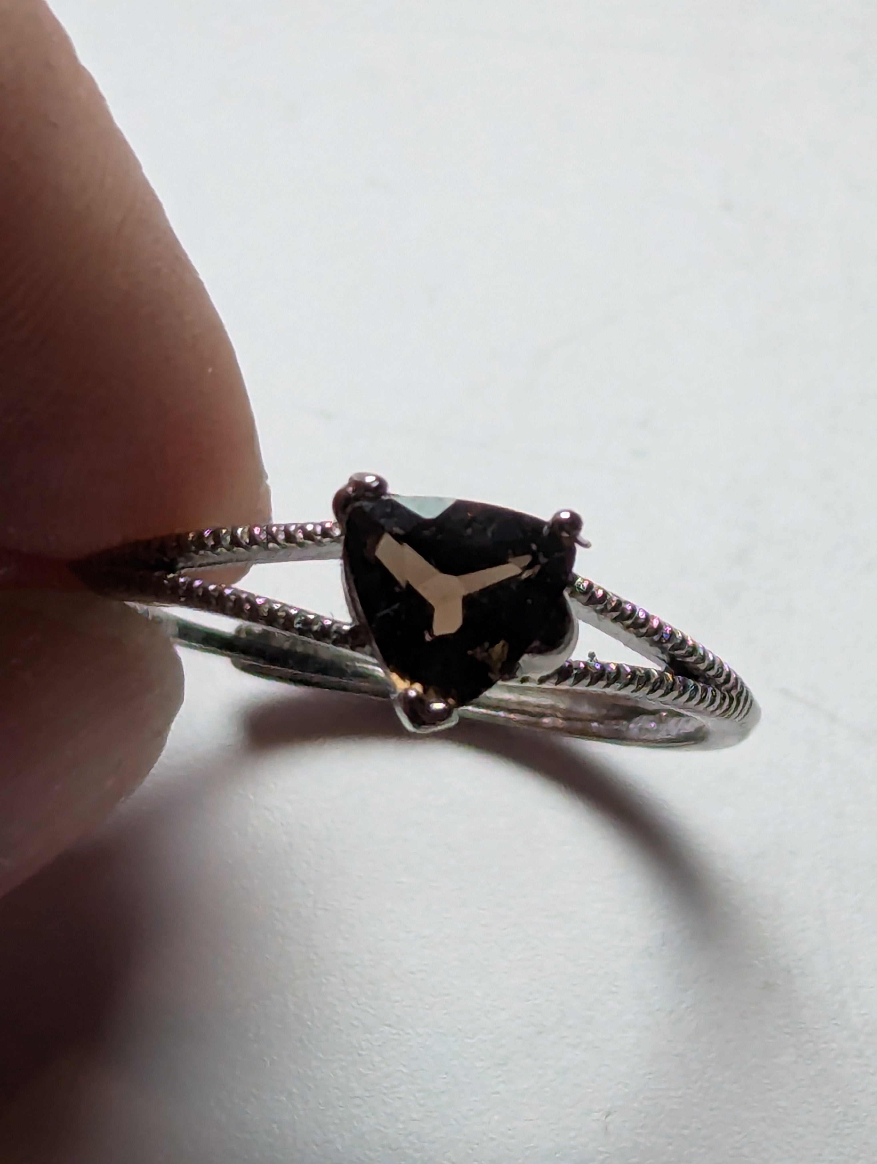 Dark smokey quartz with carbon