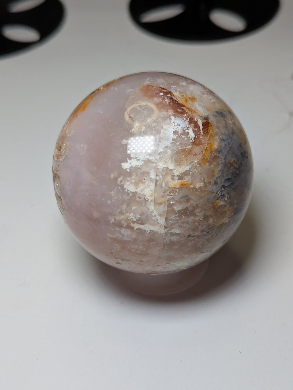 Pink Amethyst crystal sphere