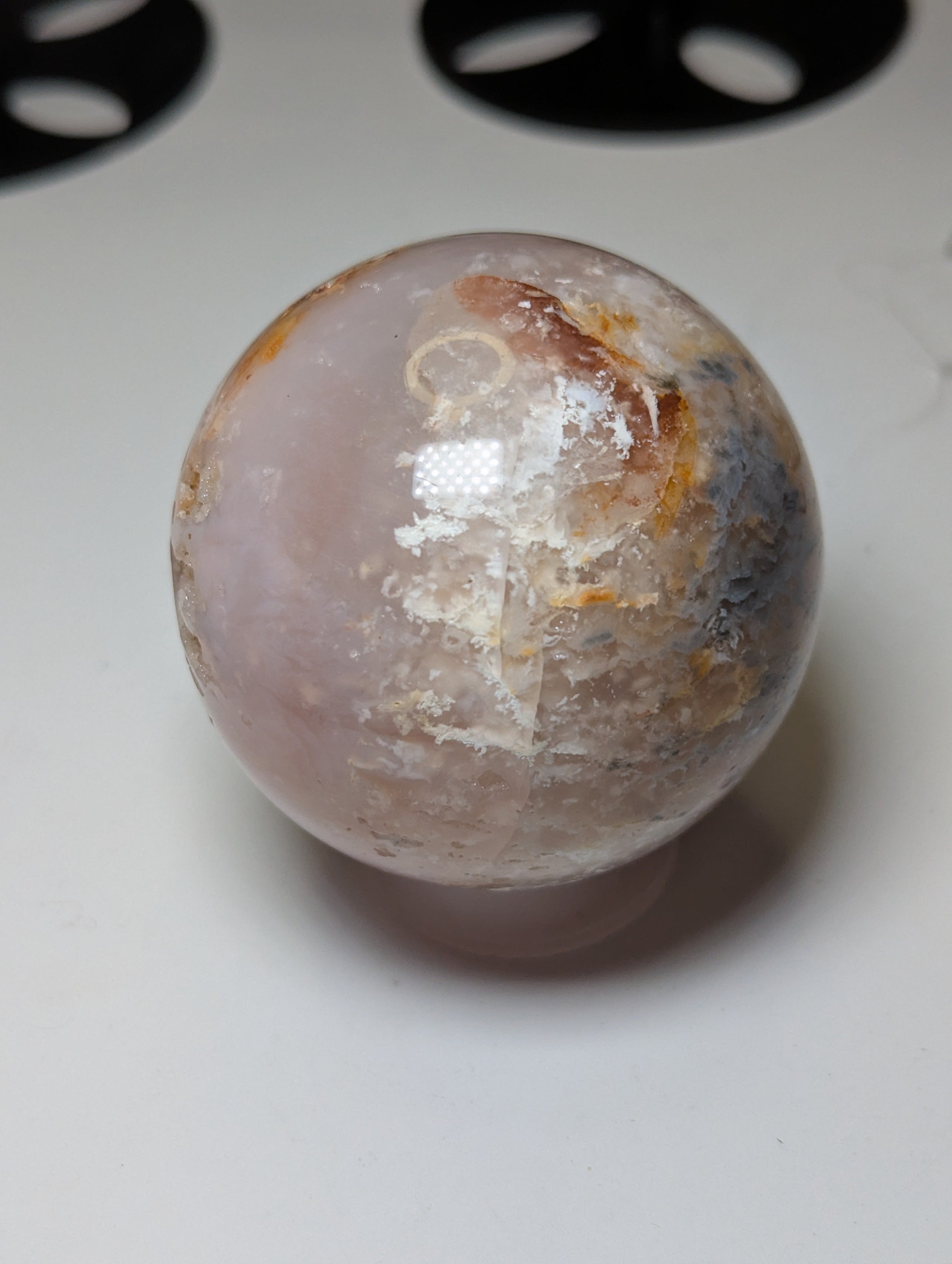 Pink Amethyst crystal sphere